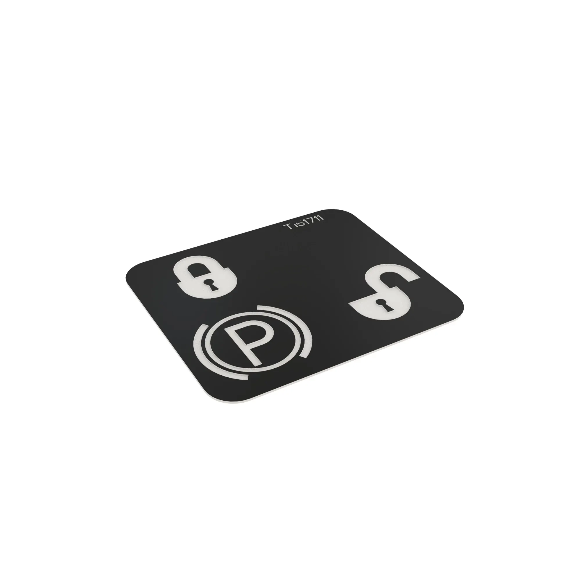 John Deere Left Side Park Lock Label - T151711