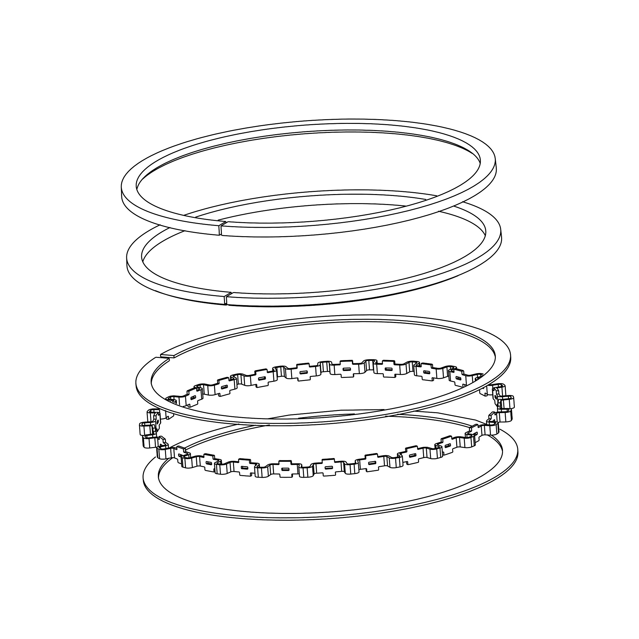 John Deere Air Compressor Piston Ring Kit - AXE59980