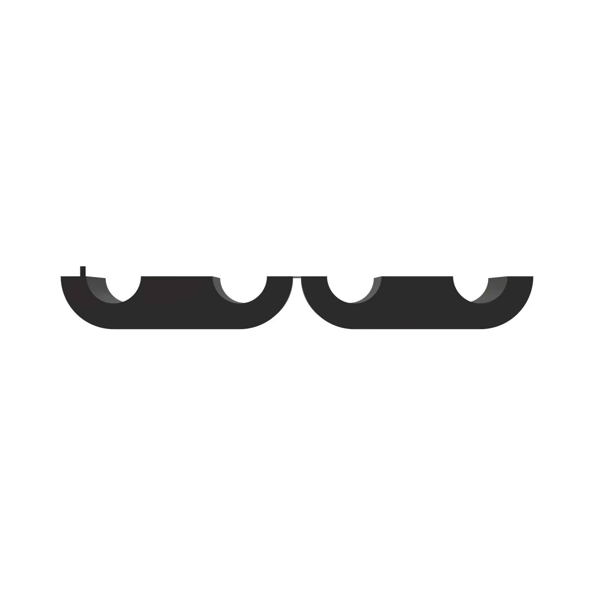 CLAMP, HALF, TWIN (3/8 X 3/8), Half Clamp