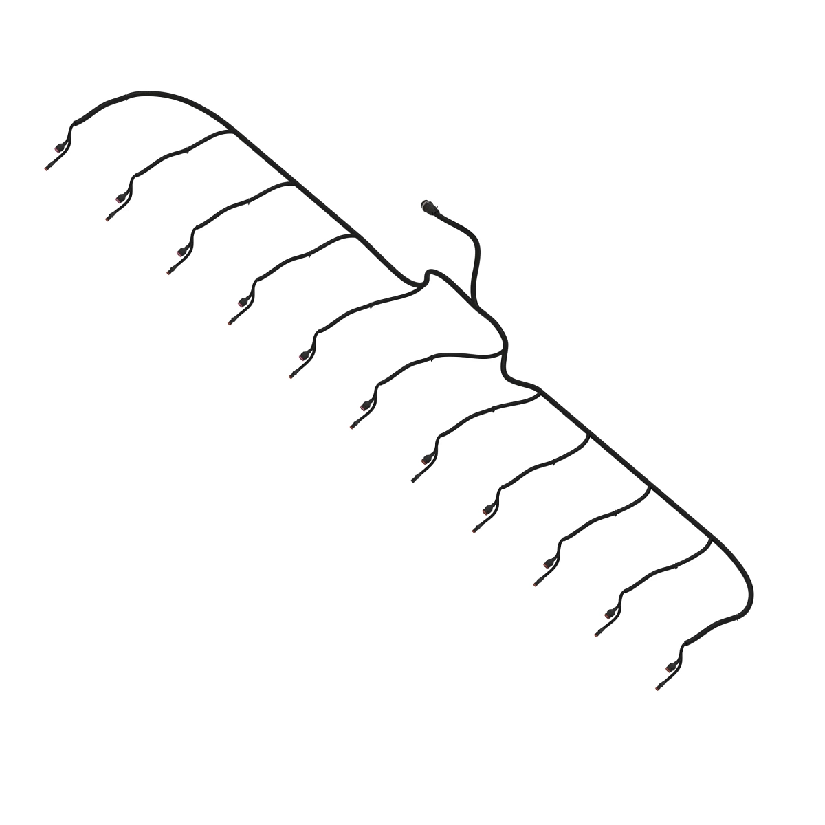 Wiring Harness, DB74 49R Center Row