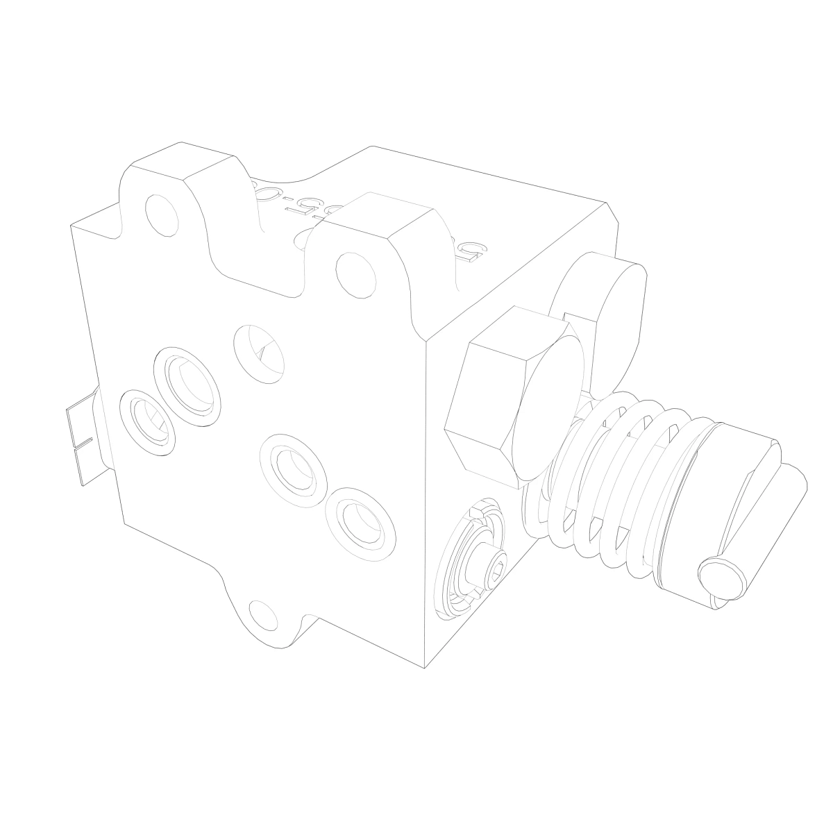 Hitch, Block Assy, W/ Tank