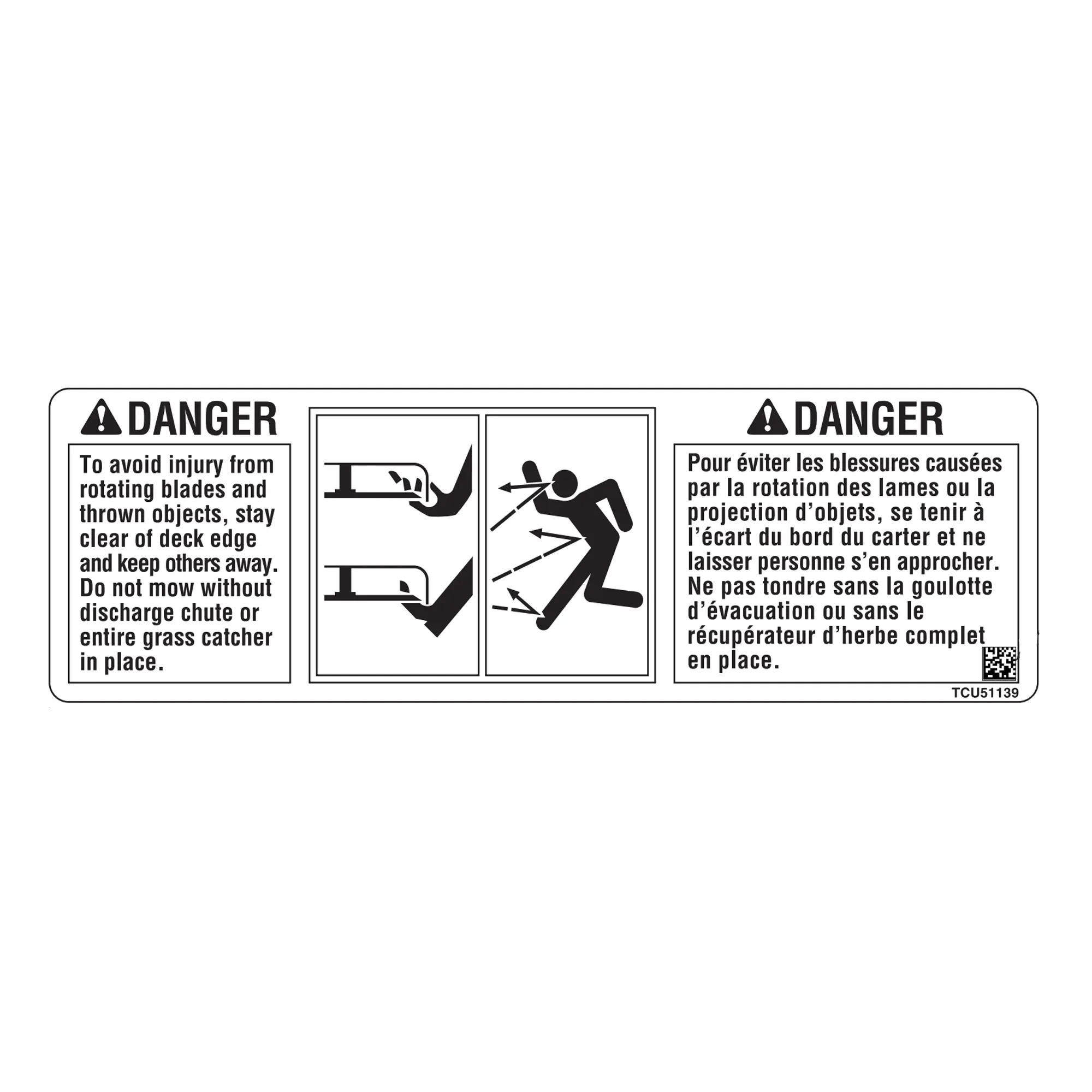John Deere Danger Sign Label - TCU51139