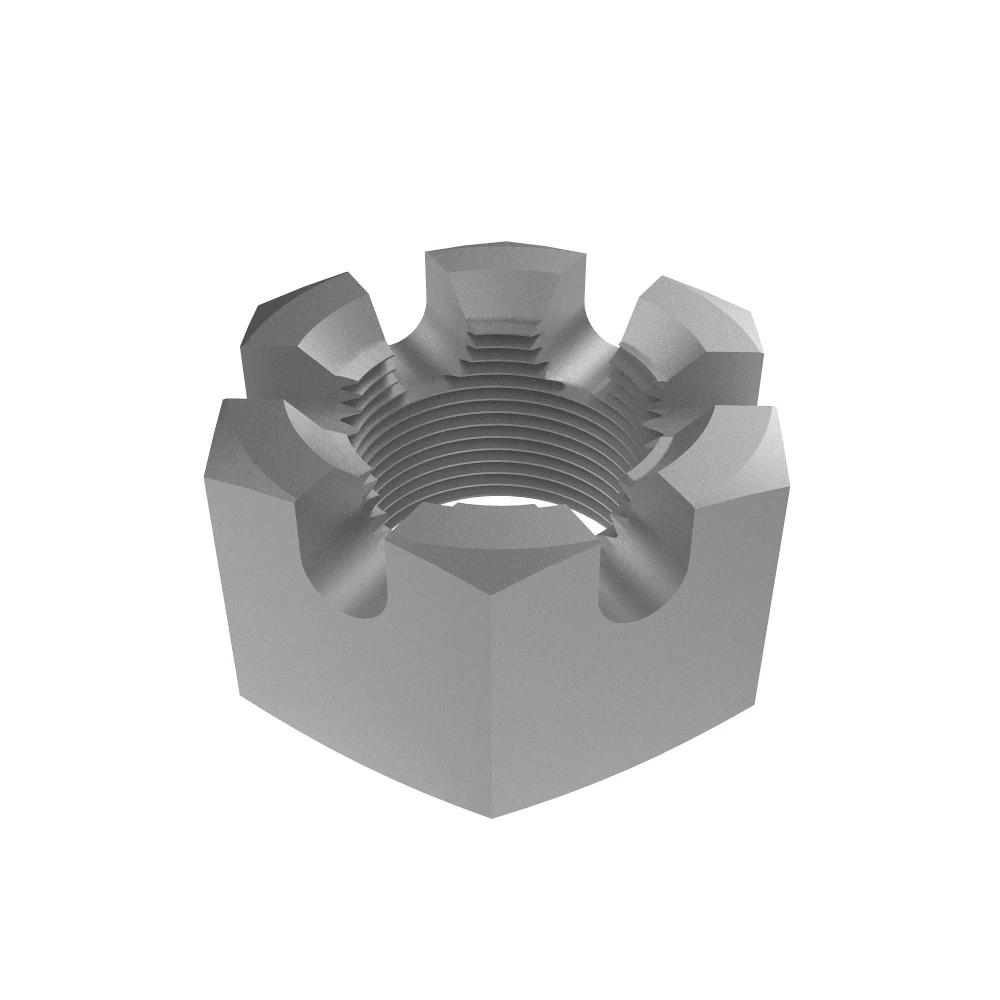 John Deere Hexagonal Slotted Nut, 1-1/4" - T33138