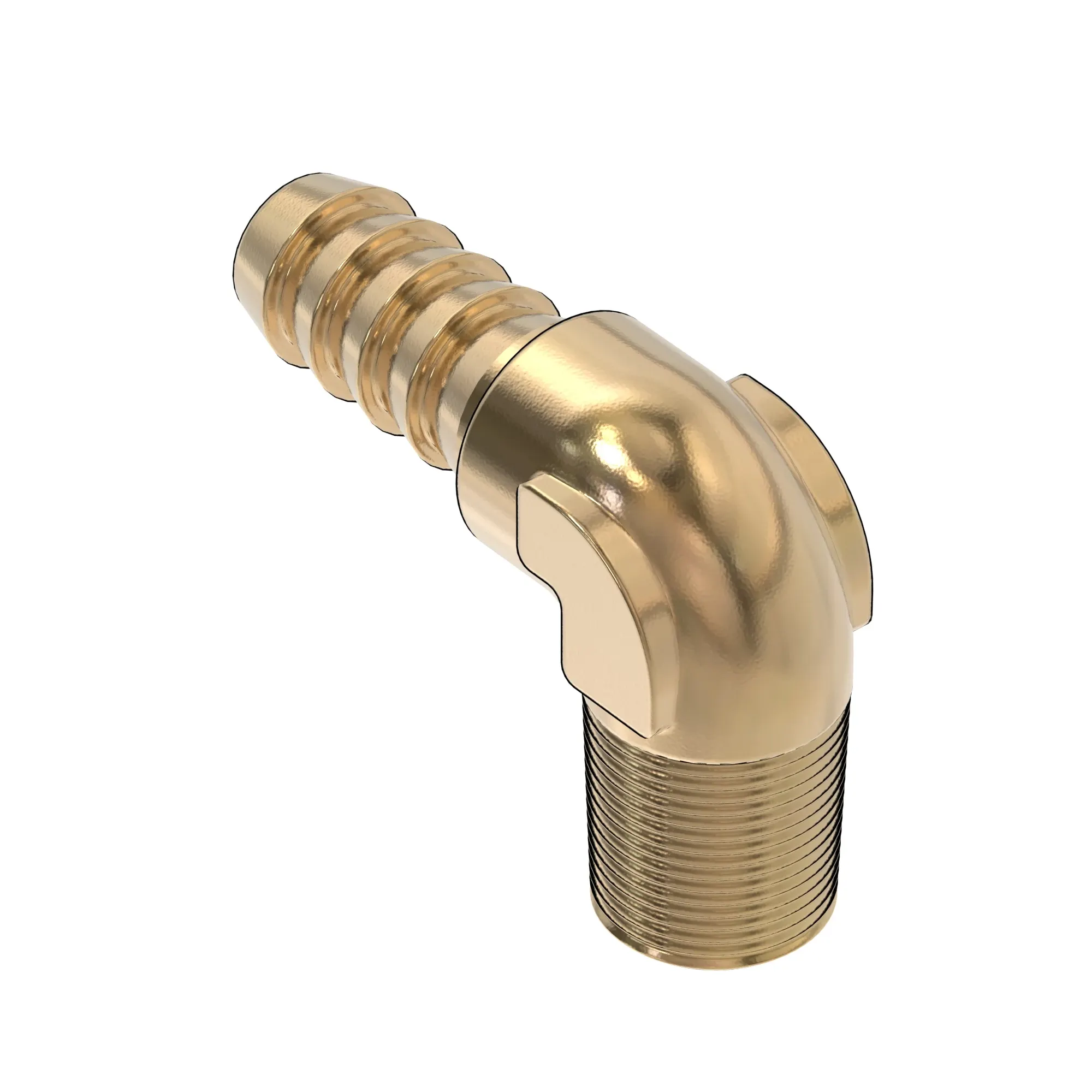 ELBOW, 90 DEGREE BARBED CONNECTOR