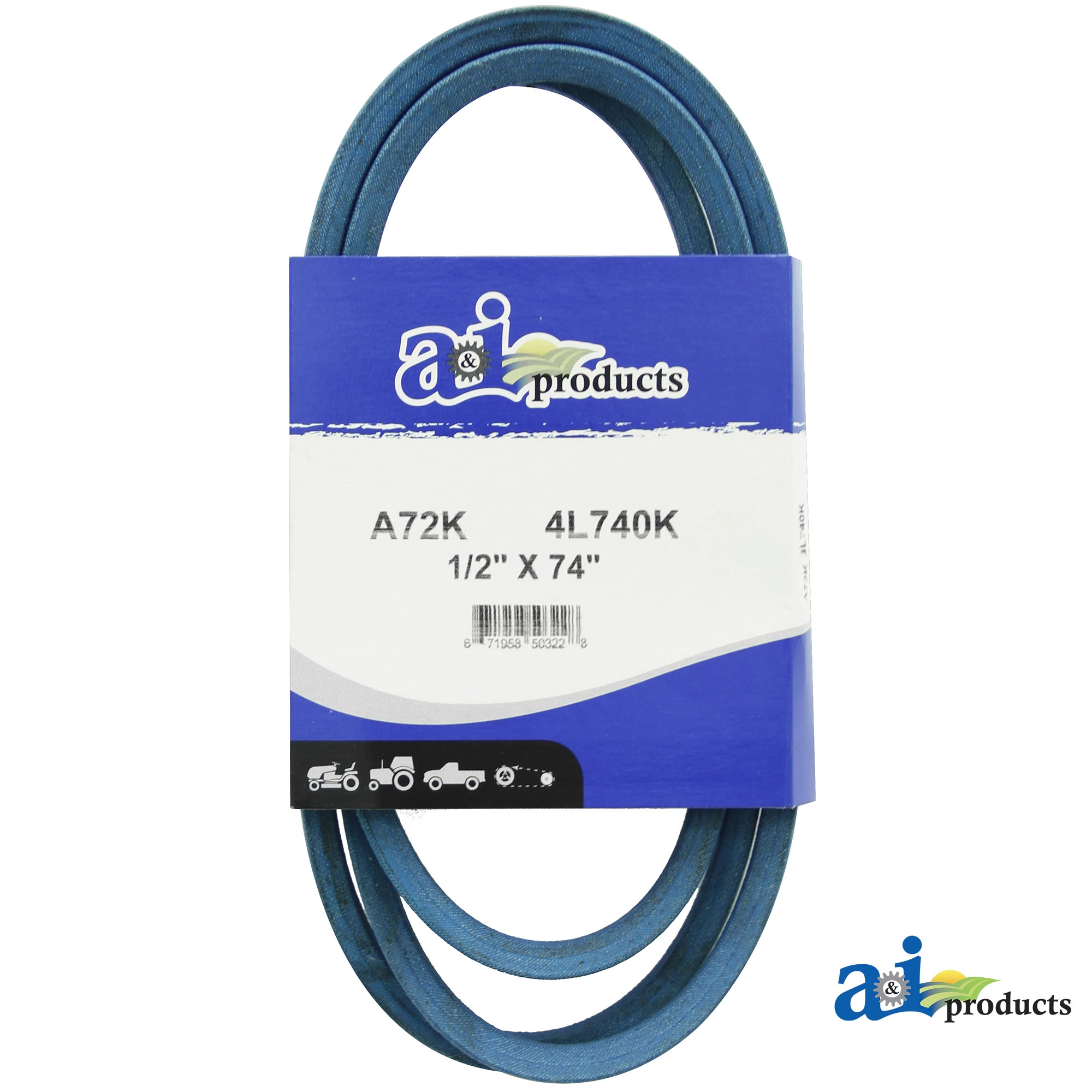A&I Products V-Belt, Effective Length 1879.6 mm (74 inch) - A-A72K