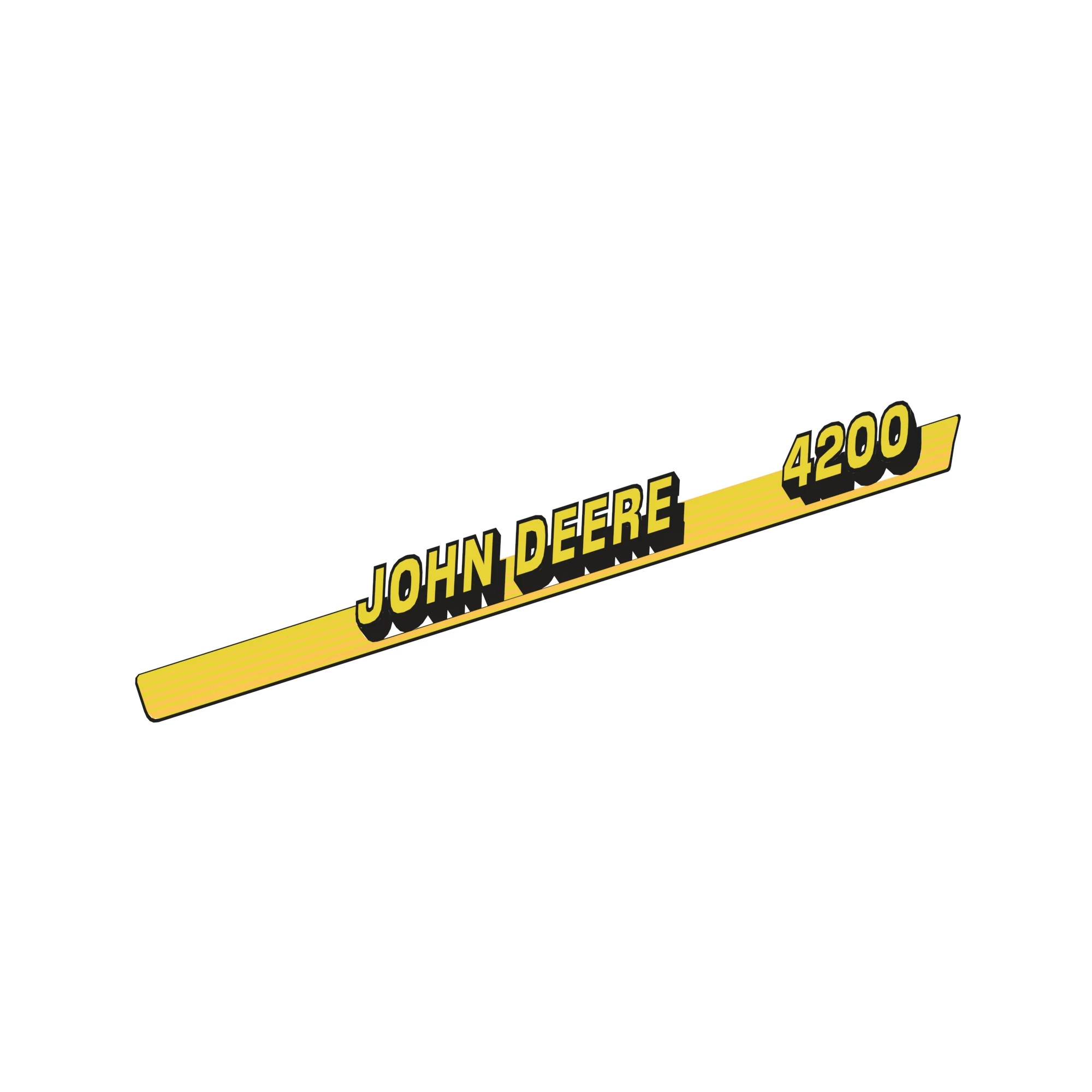 LABEL, '4200' RH SIDE STRIPE