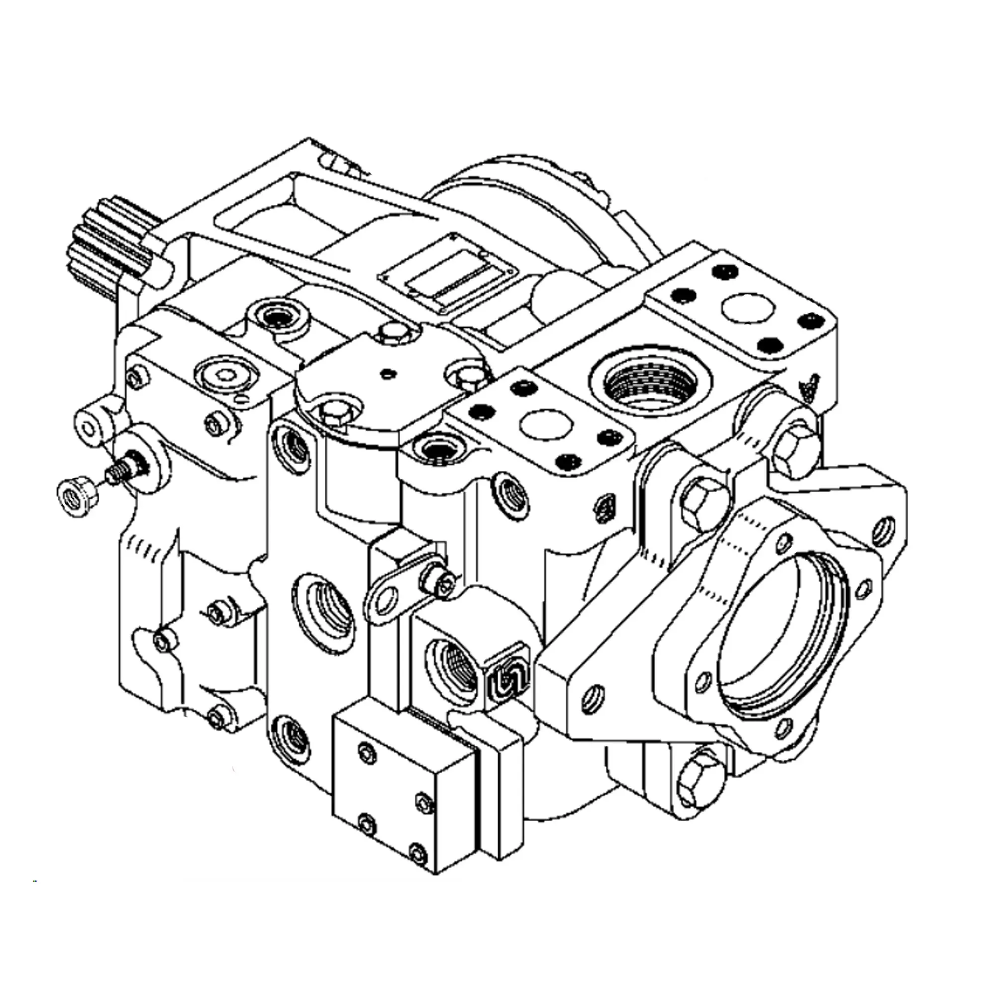 John Deere Reman REMAN Hydraulic Pump, 75 cc/rev - AN220843