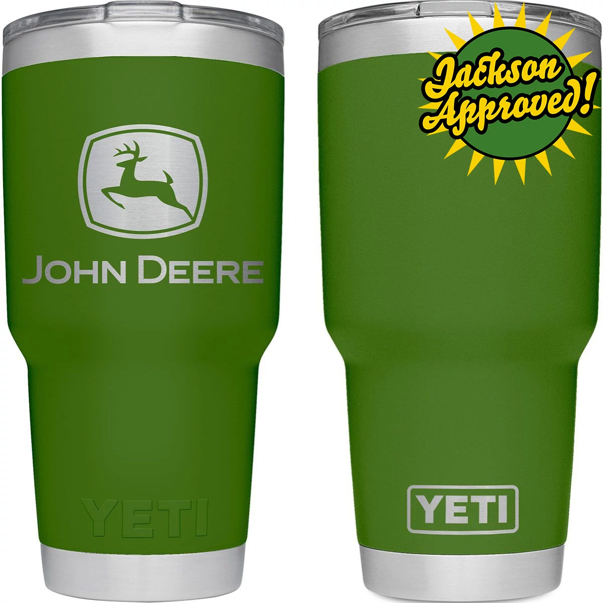 YETI® 30 oz. Rambler® Tumbler with MagSlider Lid - John Deere Green