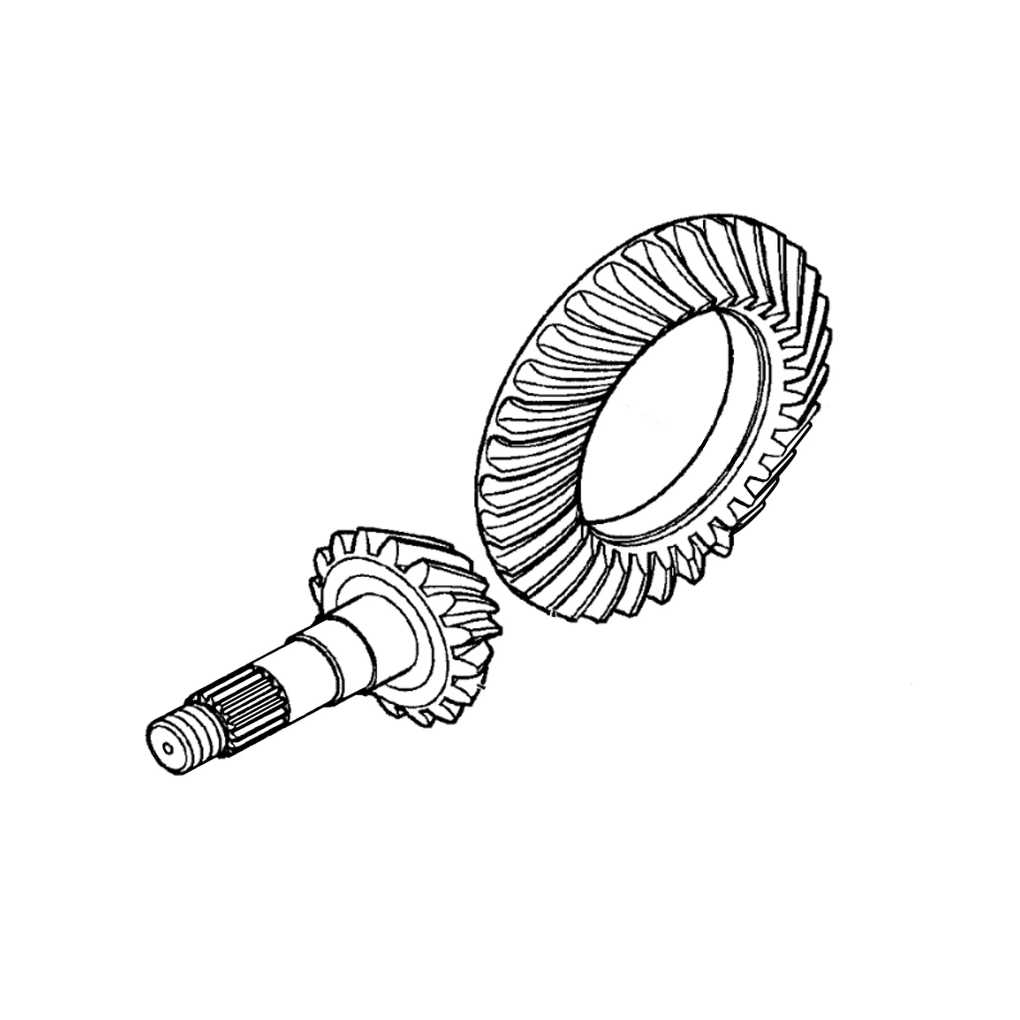 John Deere Differential Ring Gear and Pinion - F054051