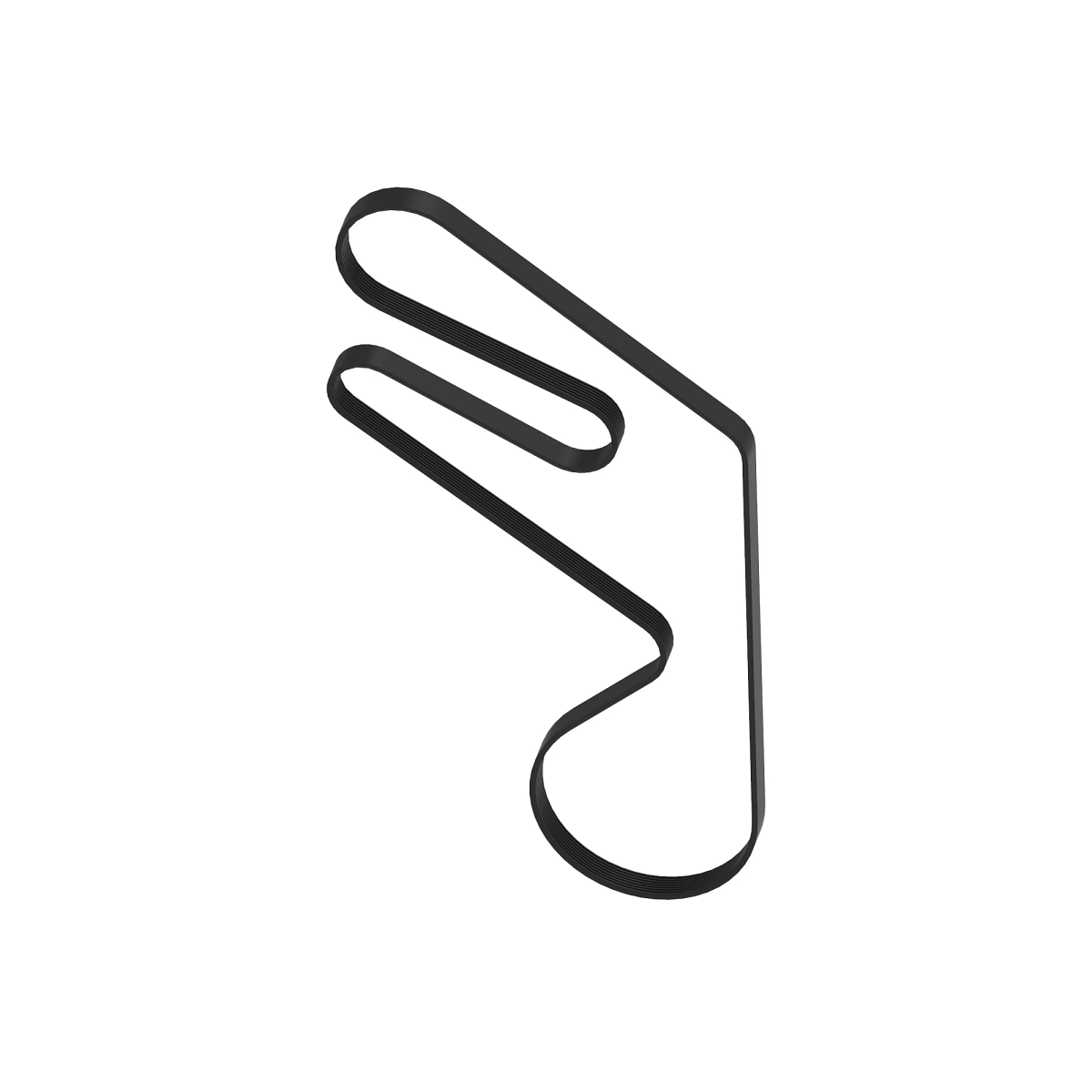 John Deere PK Section Engine Fan Drive Flat Belt, Effective Length 2535 mm (99.8 inch) - T437056