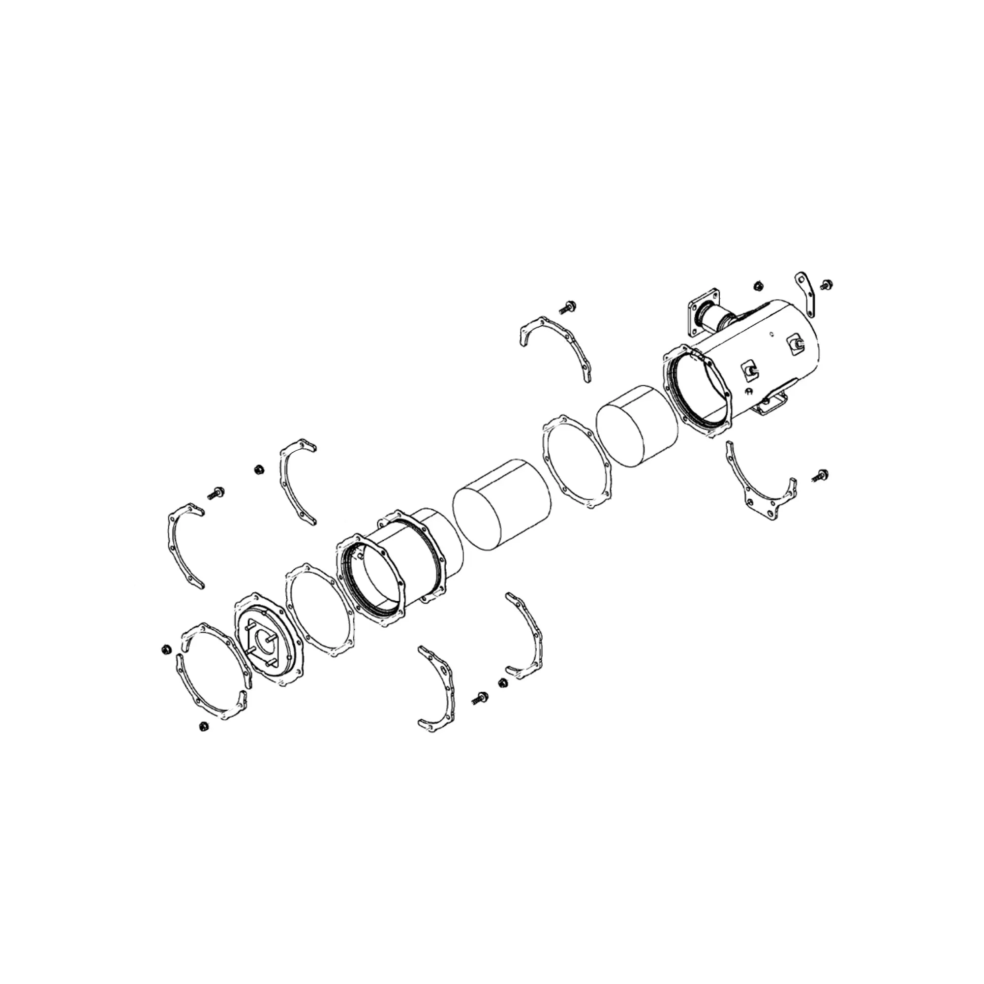 Diesel Particulate Filter, DPF Assy