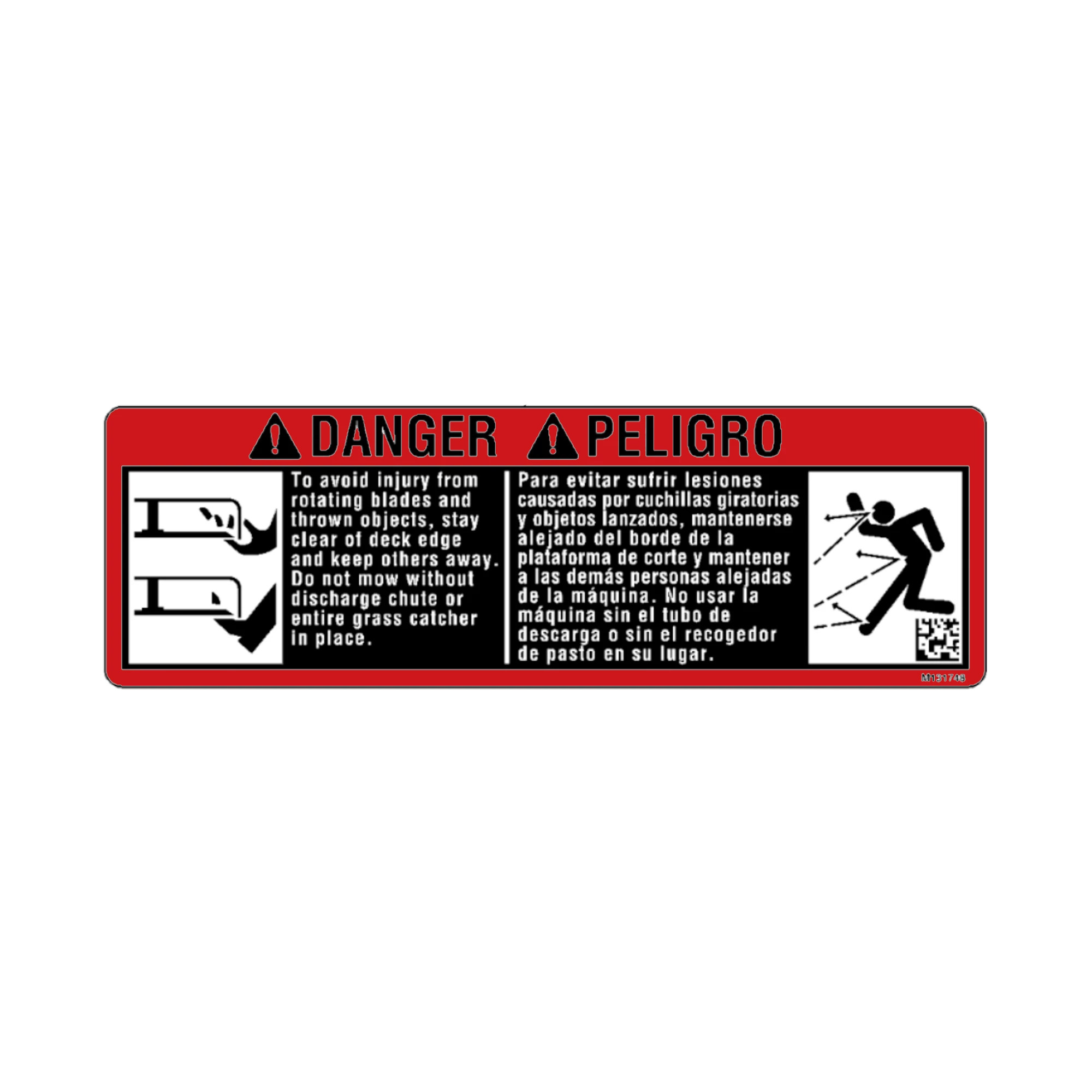 LABEL, DANGER EN/SP_BLADE AND CHUTE