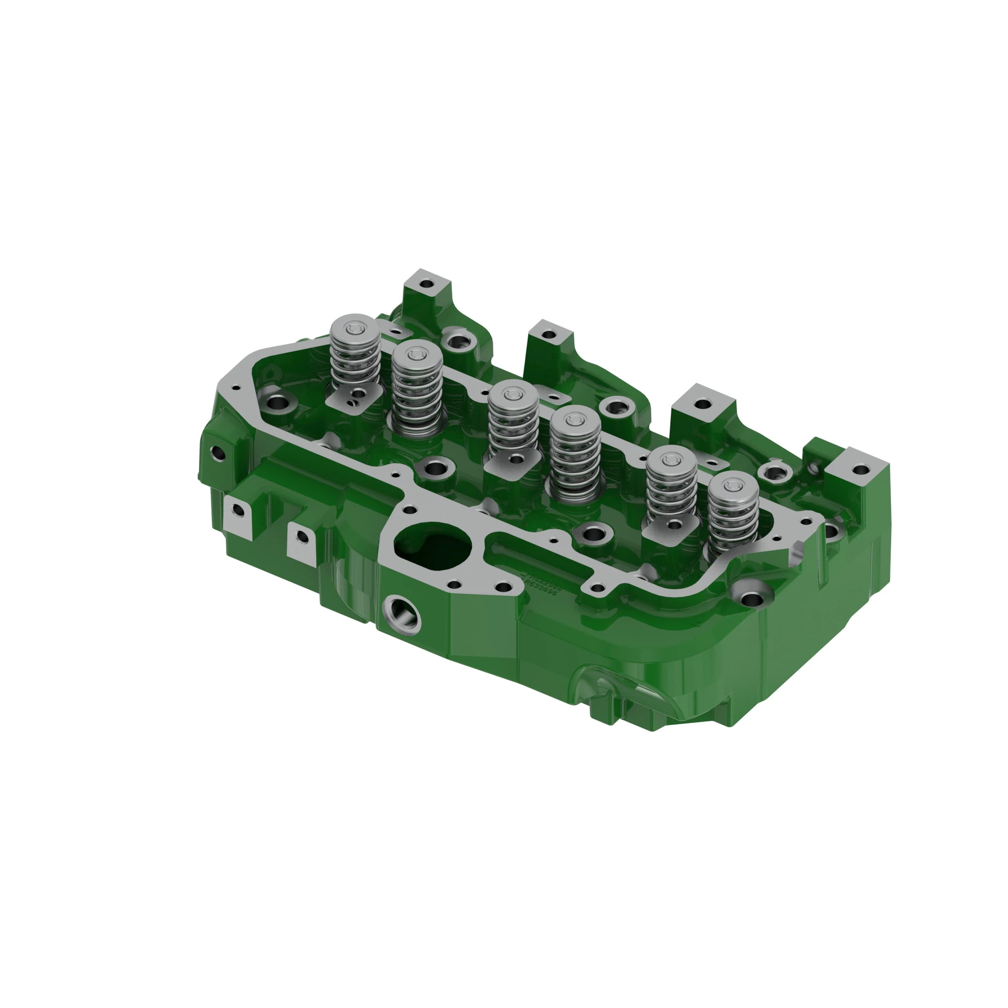 John Deere 3-Cylinder Head with Valves - RE549504