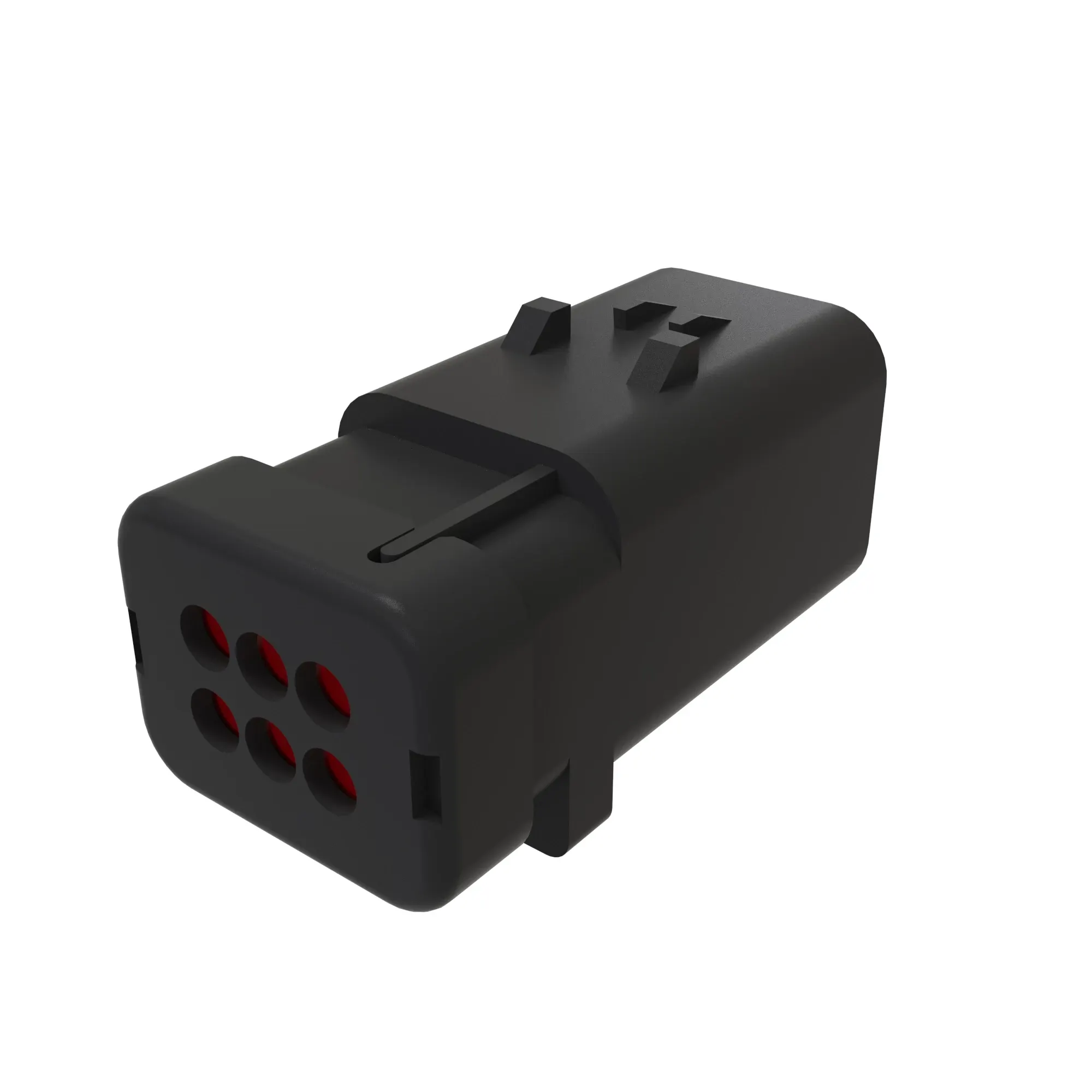 TYCO AMPSEAL16 6W PIN SLD RED PLSTC