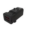 TYCO AMPSEAL16 6W PIN SLD RED PLSTC