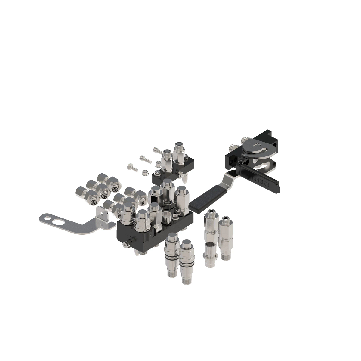 BXX10181: 3-Function Single-Point Hydraulic Quick-Connect Coupler ...