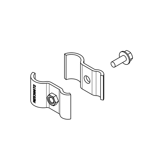 John Deere Oil Drain and Supply Line Clamp Kit - RE541691