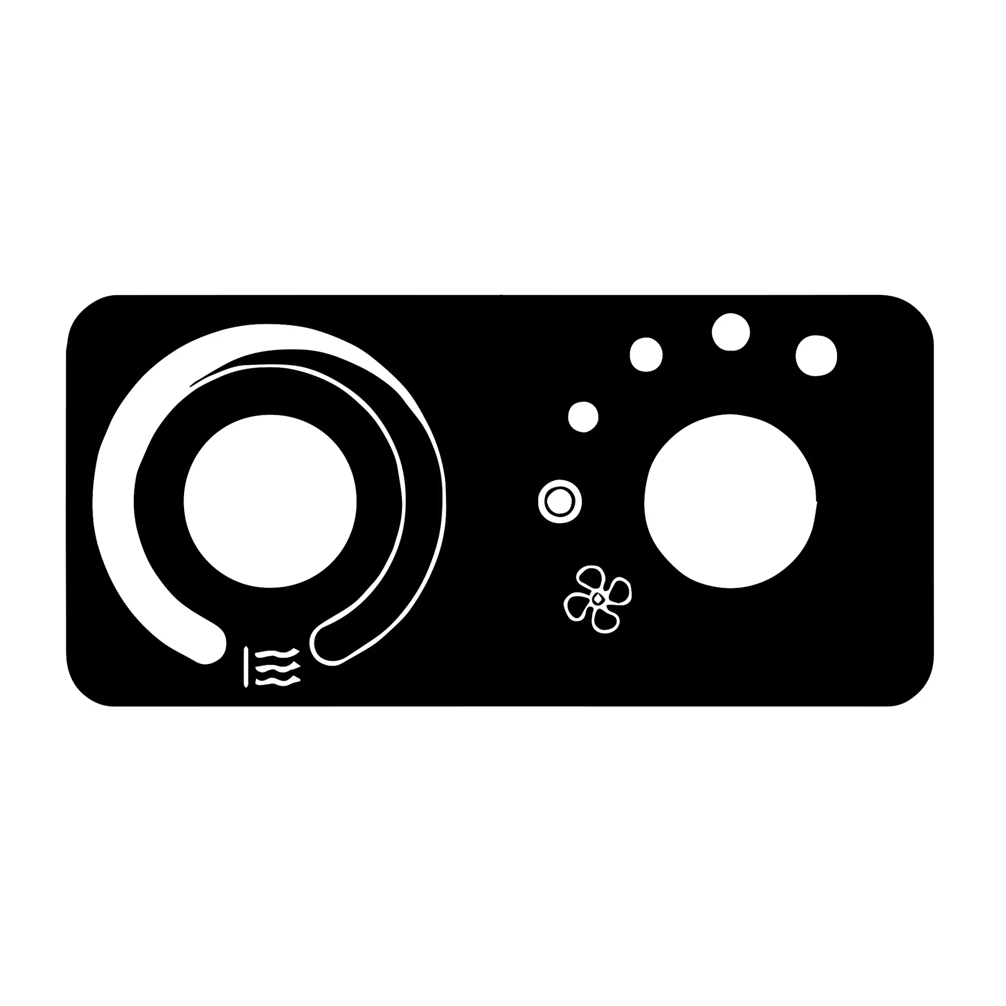 John Deere Fan and Temp Control Label - T280842