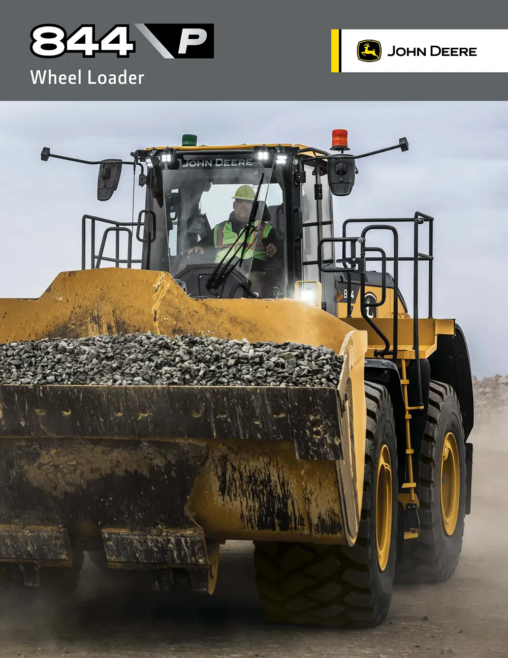844 P-Tier Large Wheel Loader Brochure cover