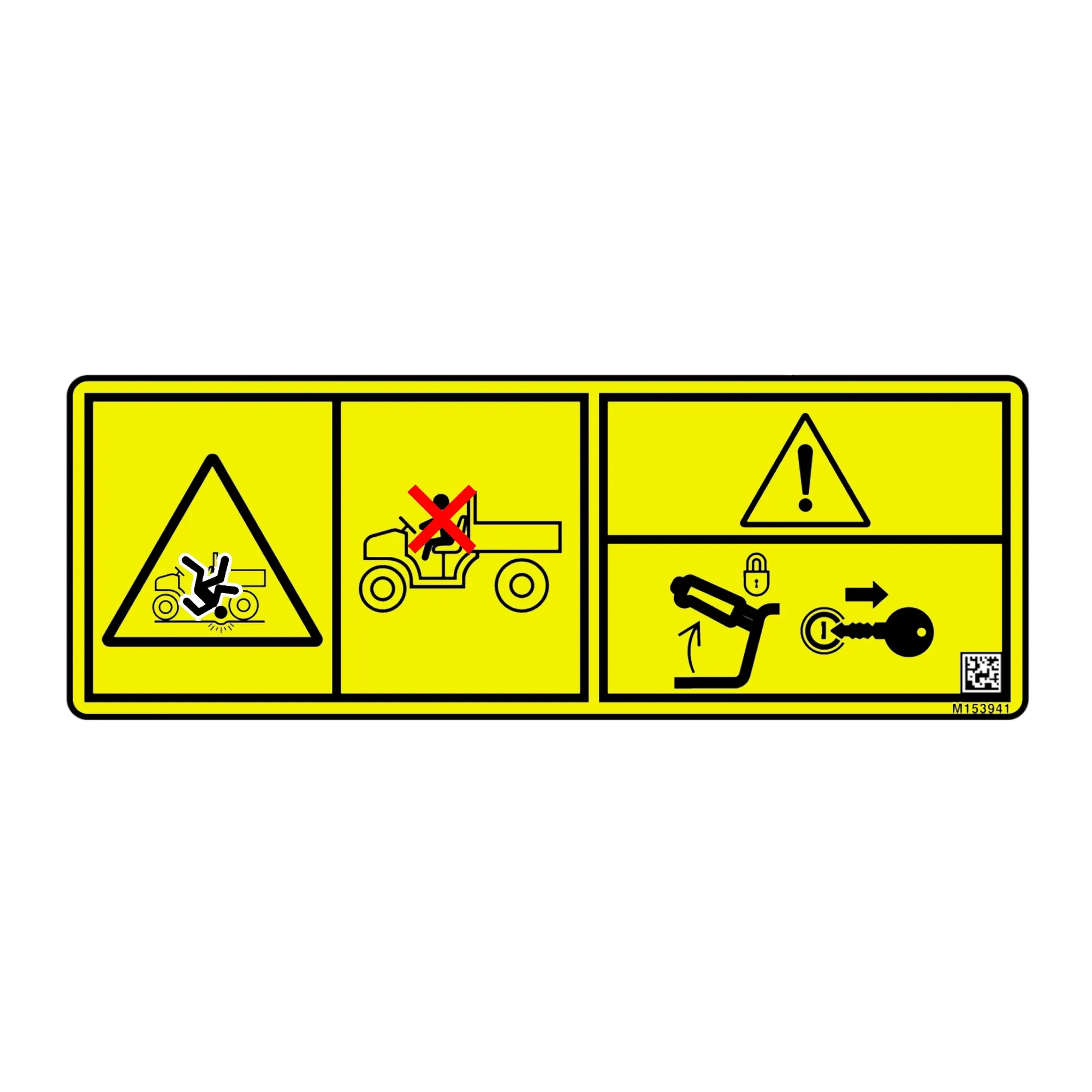 John Deere Safety Sign, Warning - M153941