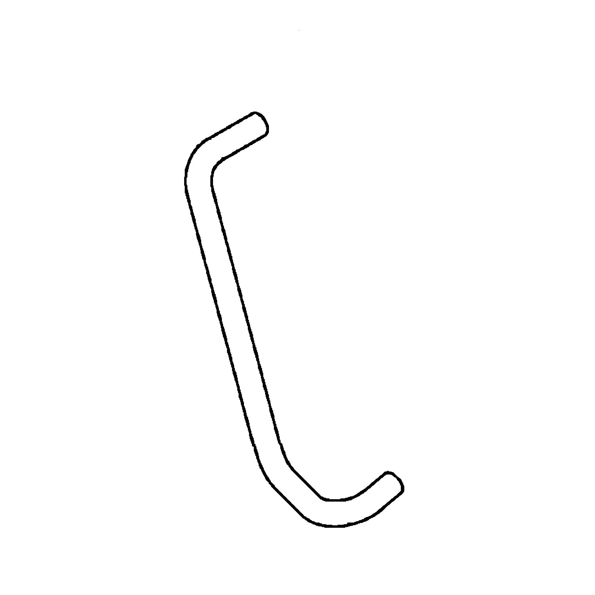 John Deere Oil Cooler Inlet Hose - MIA883192