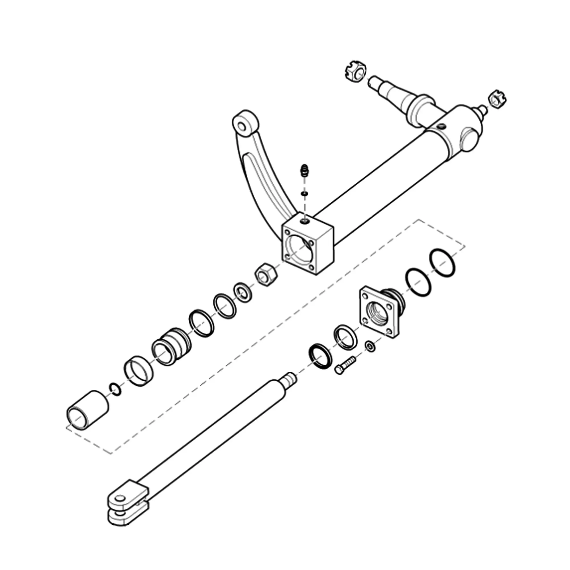 John Deere Basecutter Lift Cylinder Seal Kit - 0610297978