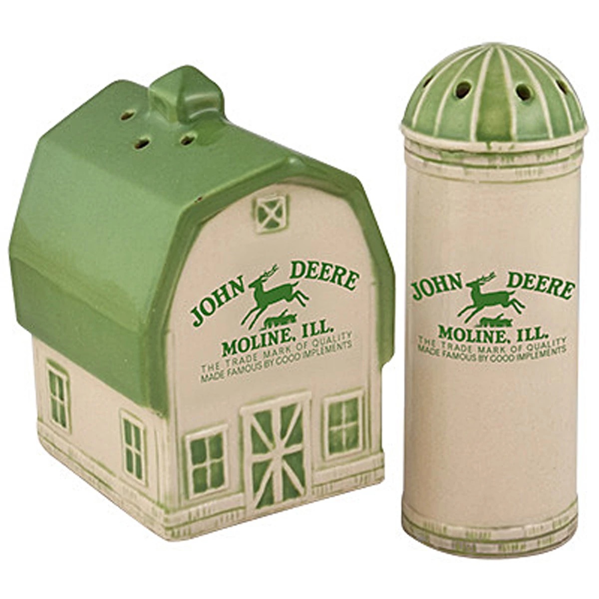 "Barn And Silo Salt And Pepper Set Vintage Logo"