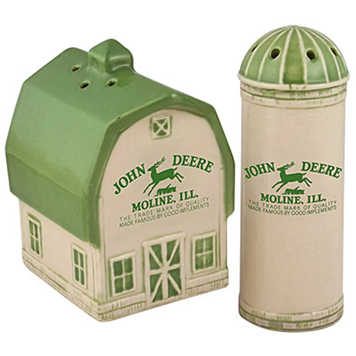 "Barn And Silo Salt And Pepper Set Vintage Logo"