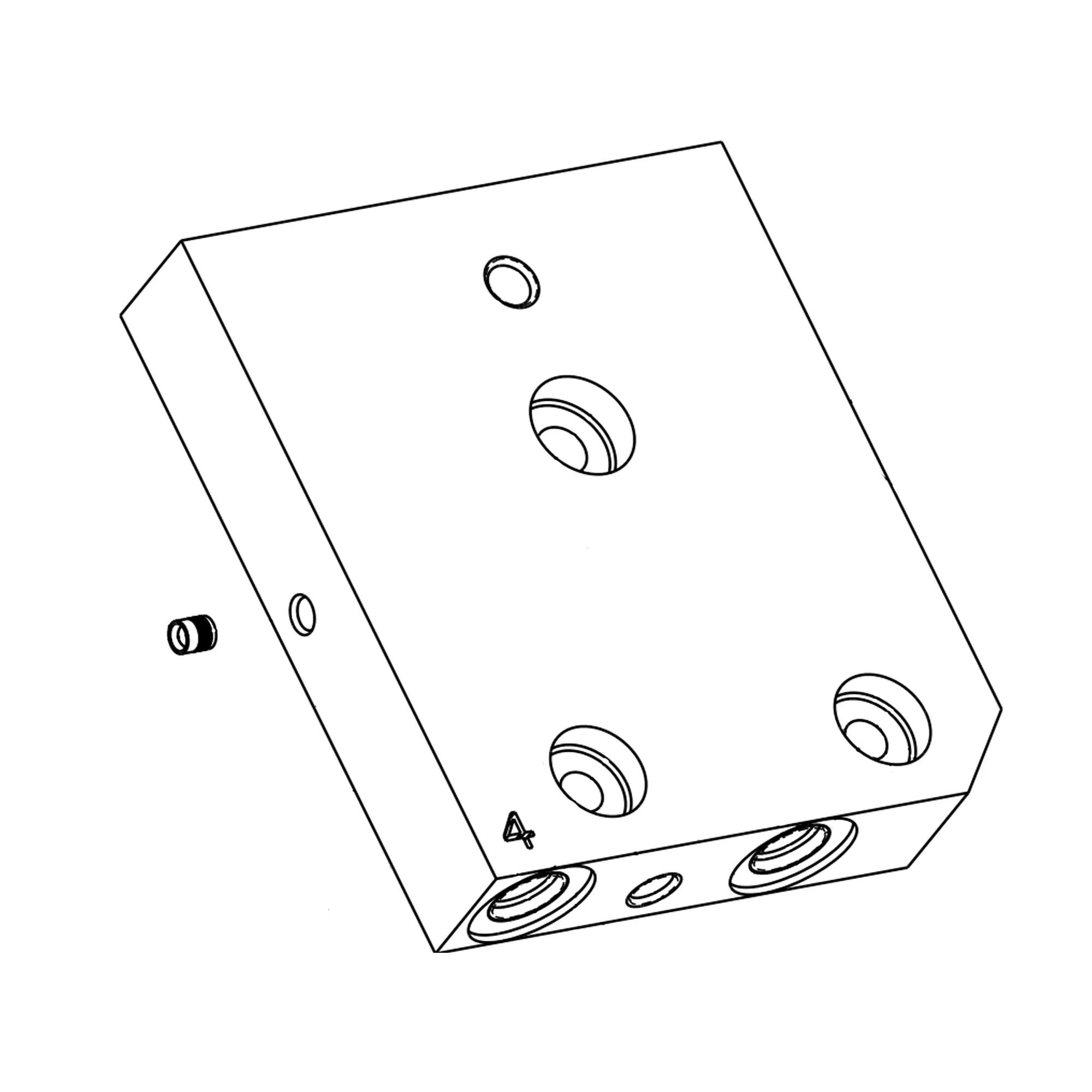 John Deere Left Side Hand End Cap Housing - AT456778