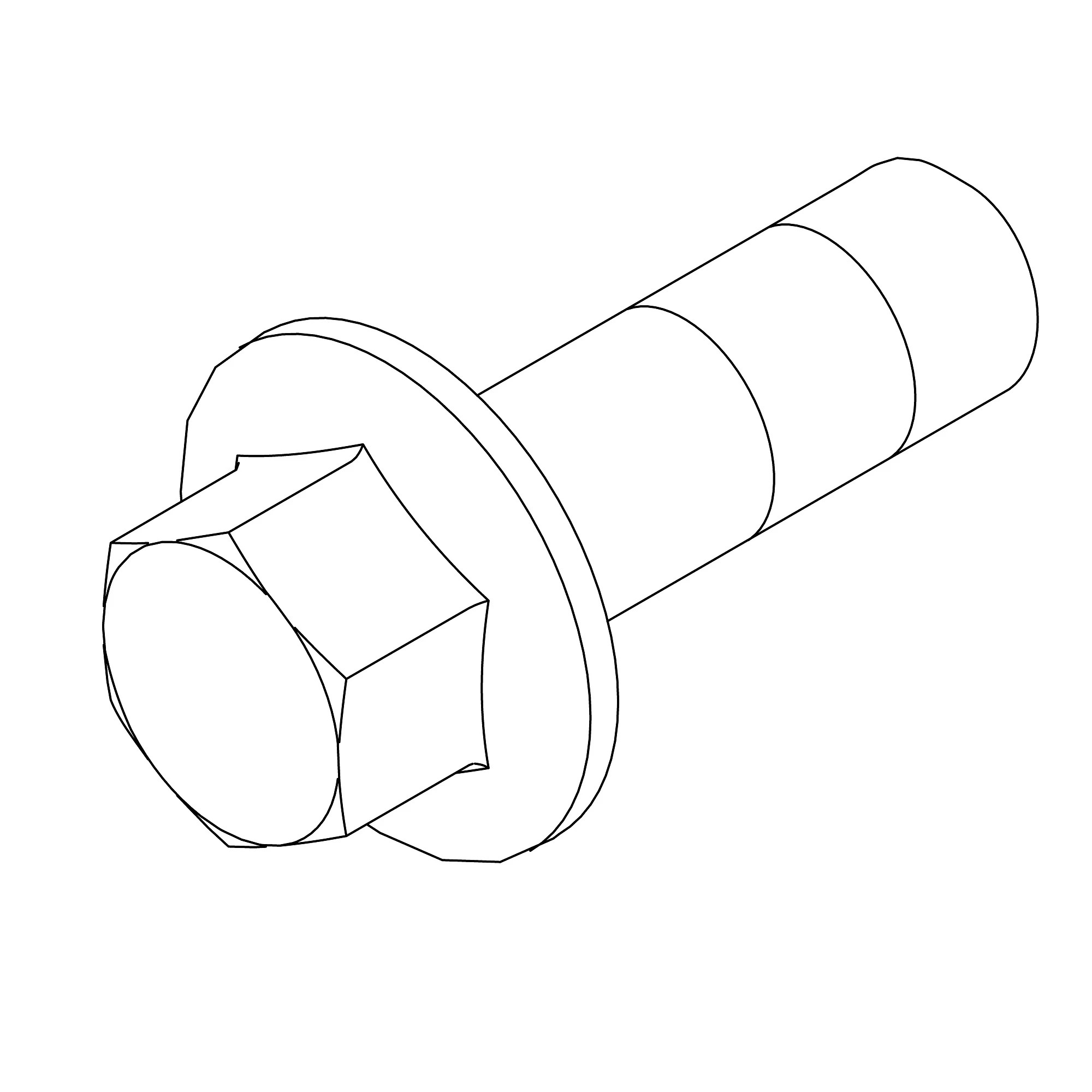 CAP SCREW, M10 X 1.5 X 30 HEX FLANG