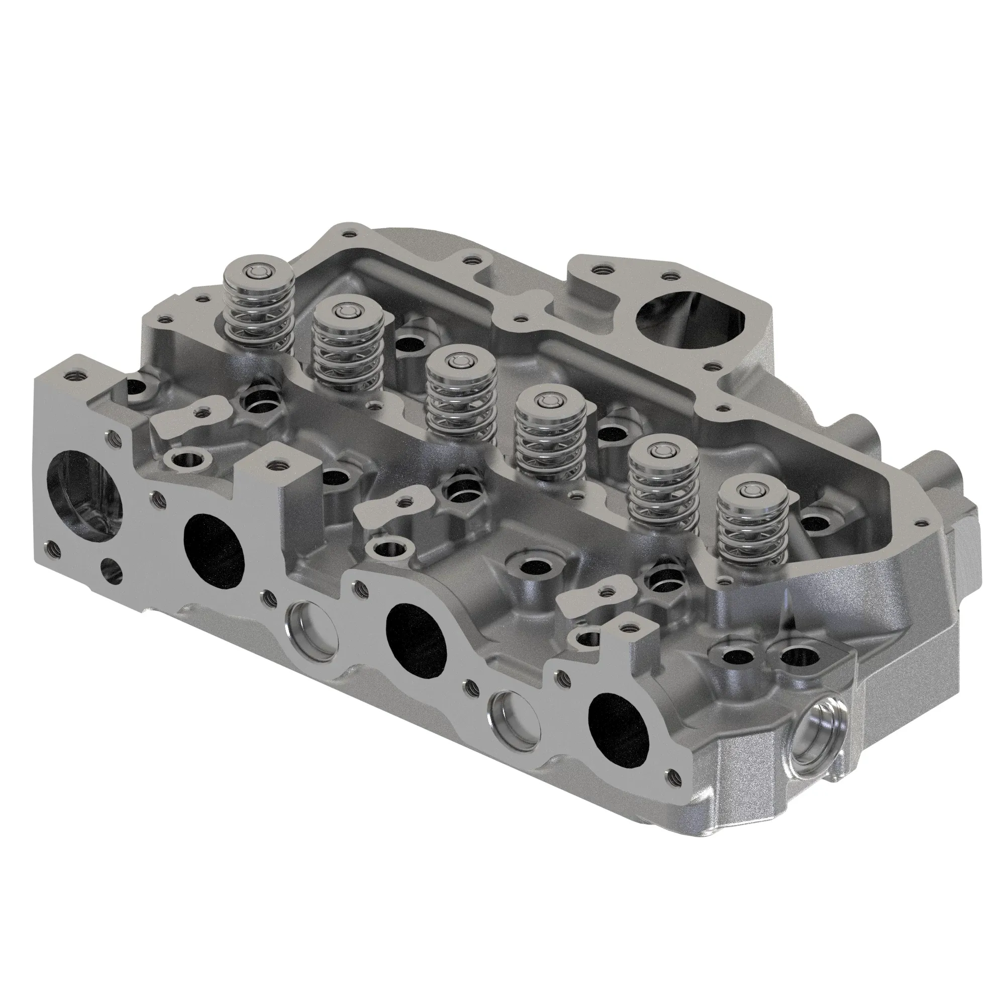John Deere Cylinder Head with Valves, 3 Cylinder - DZ106094