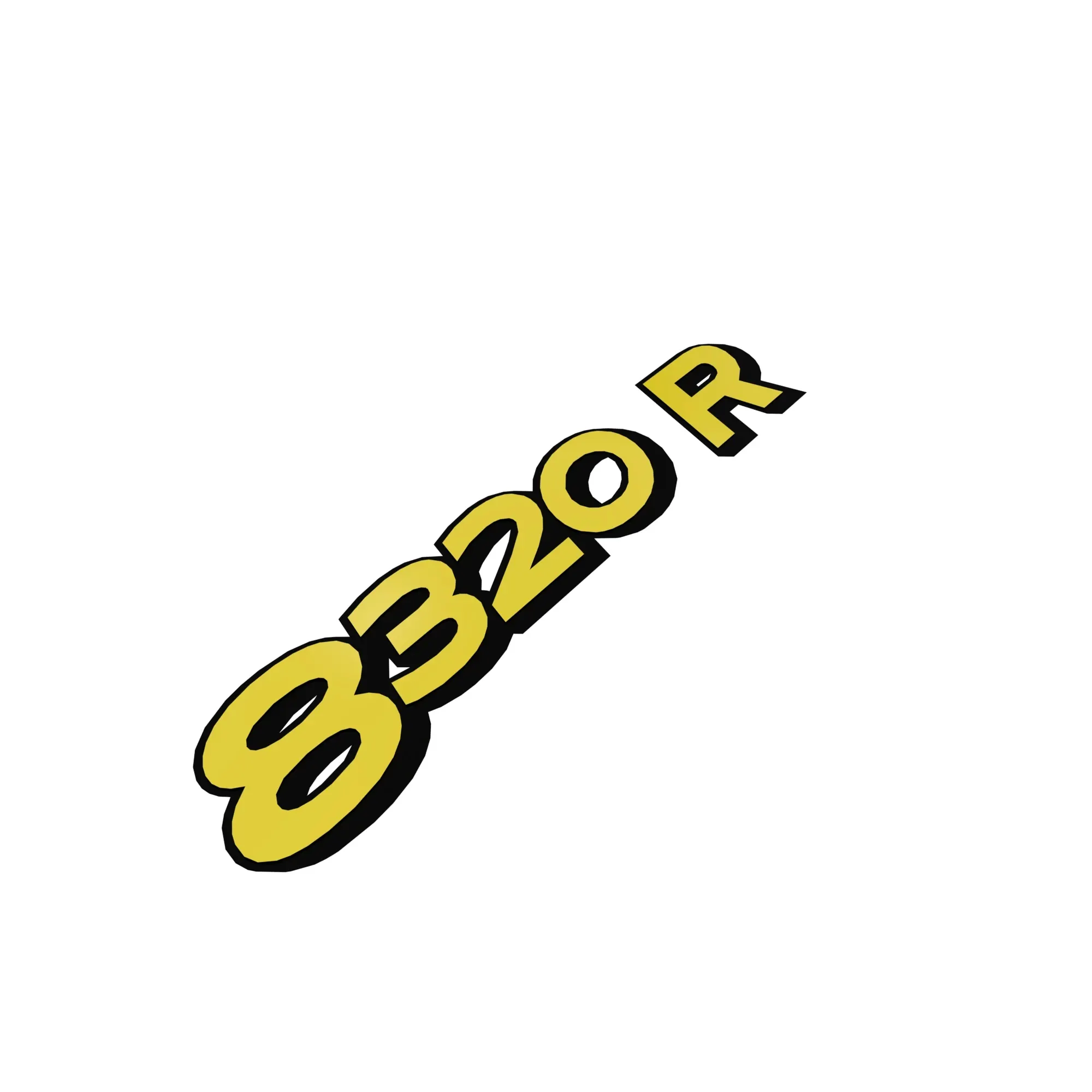 John Deere 8320R Model Designator Label, Left Side - R339300
