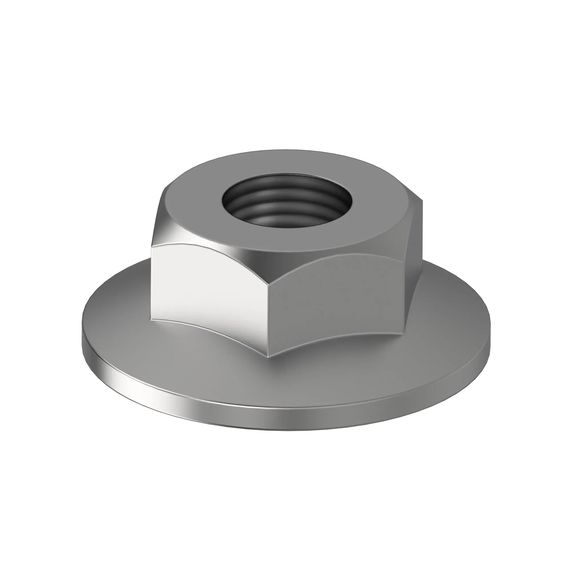 John Deere Hexagonal Flange Prevailing Torque Nut, M6 - CQ06663