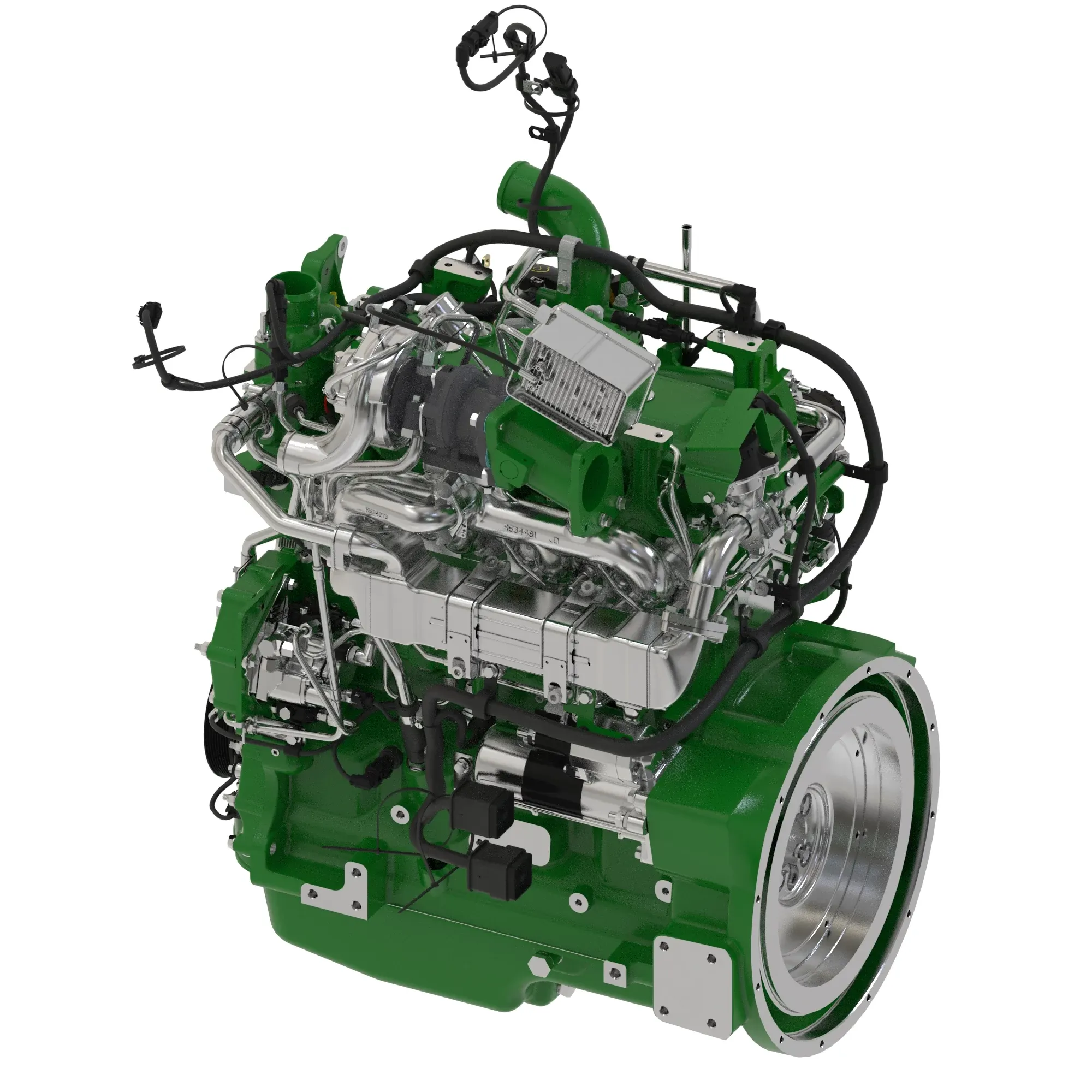 John Deere Diesel Engine Assembly, 4.5 Liter, IT4 - RE543347