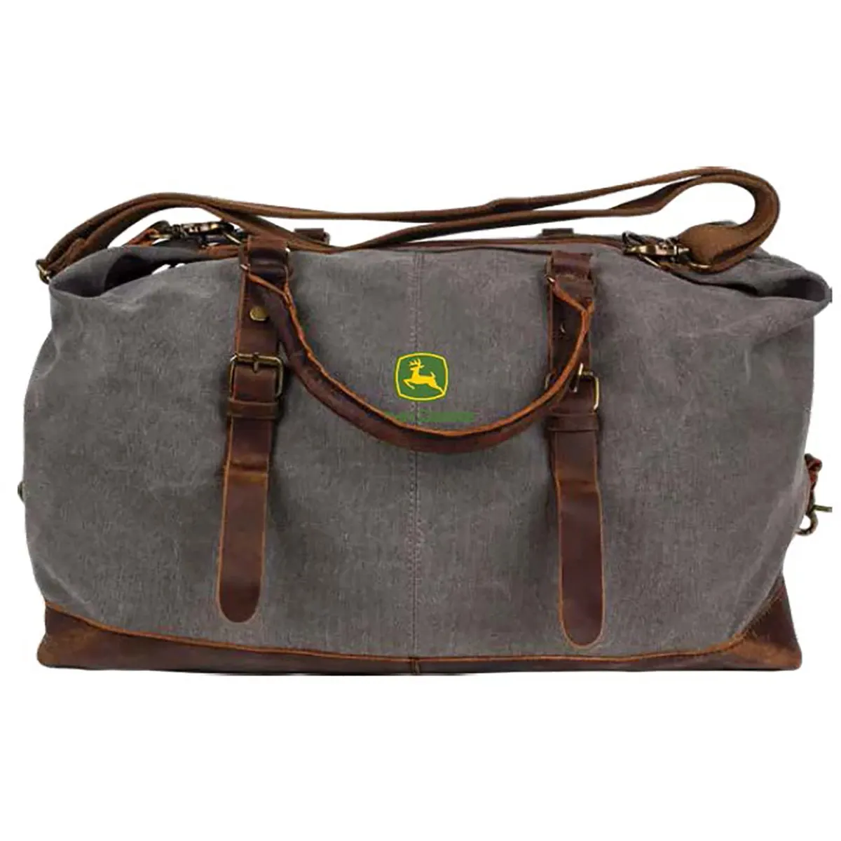 "Large Leather Duffle Bag"