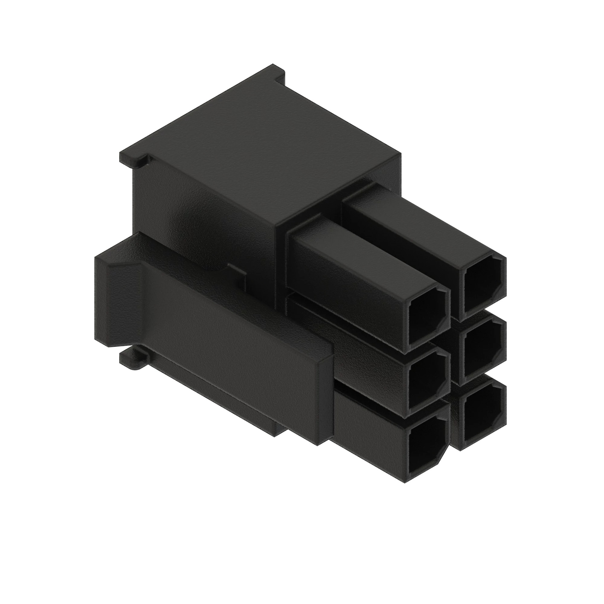 CONN TYCO MNLOK 6W MS BLK NYLON