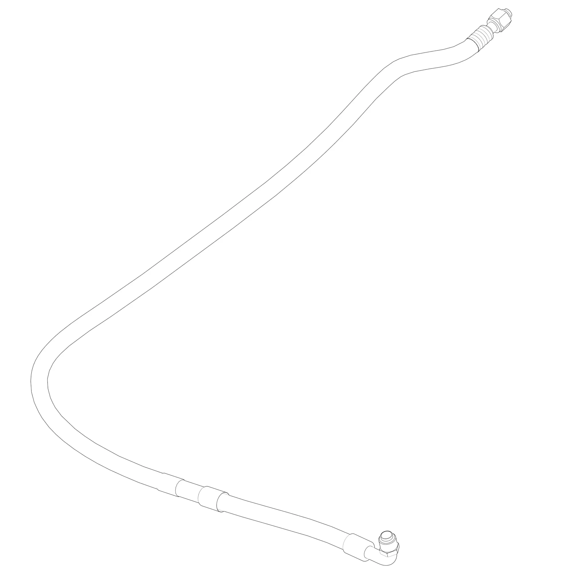 John Deere Accumulator to Ac Unit Refrigerant Hose - F123929