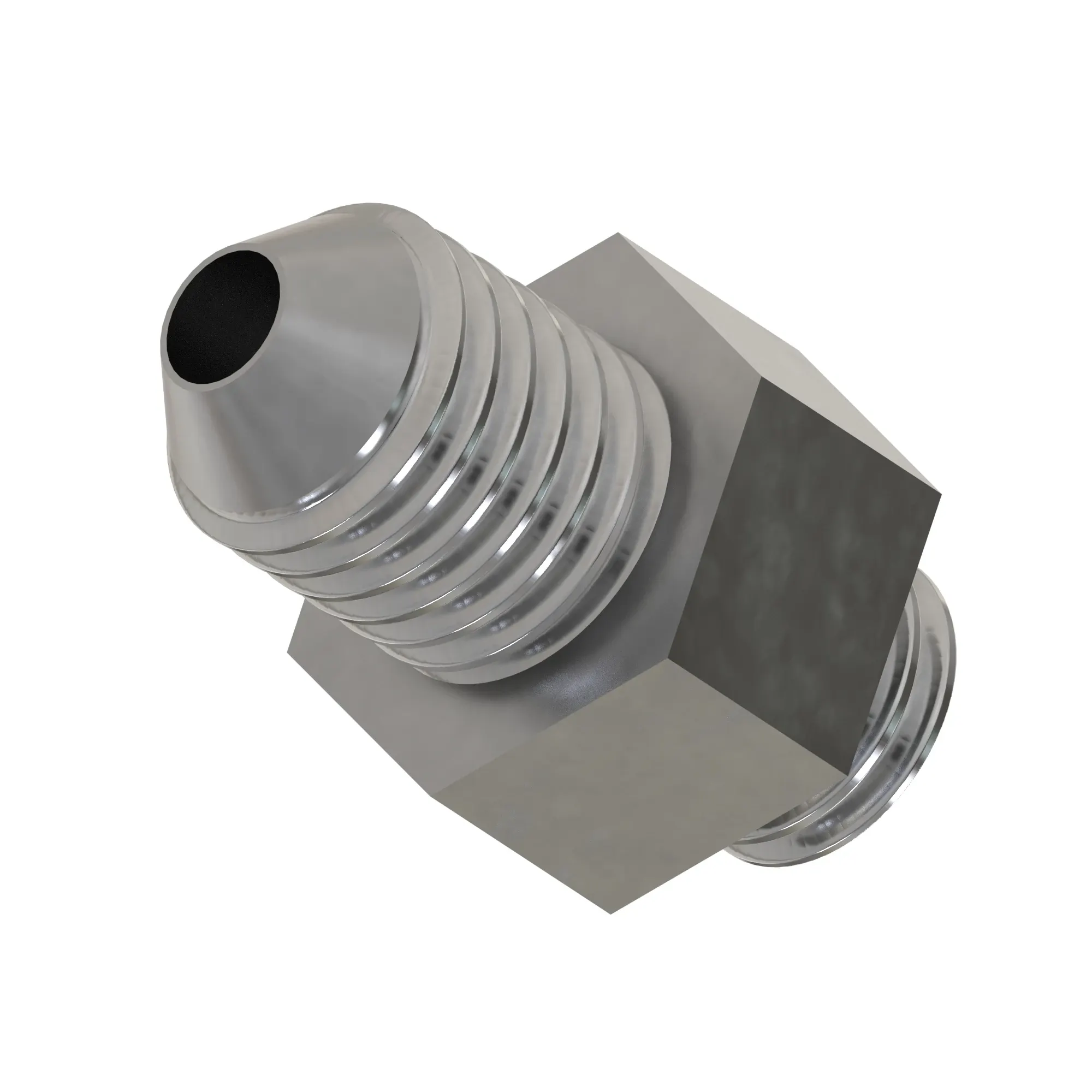 FITTING 1/8 BSPP - 7/16 JIC NIPPLE