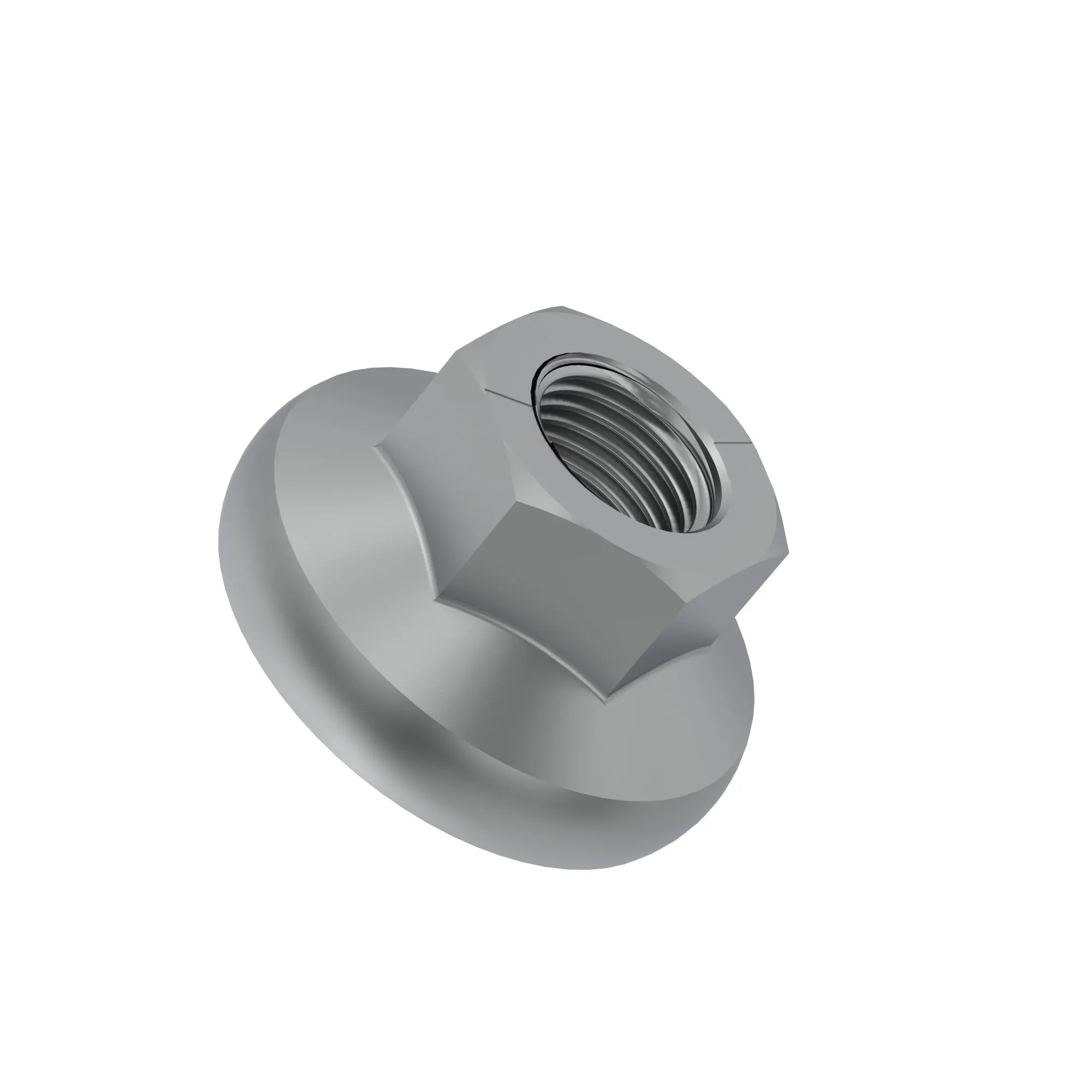 NUT,HEX FLNG M6 NYLOCK CL10 JDN389