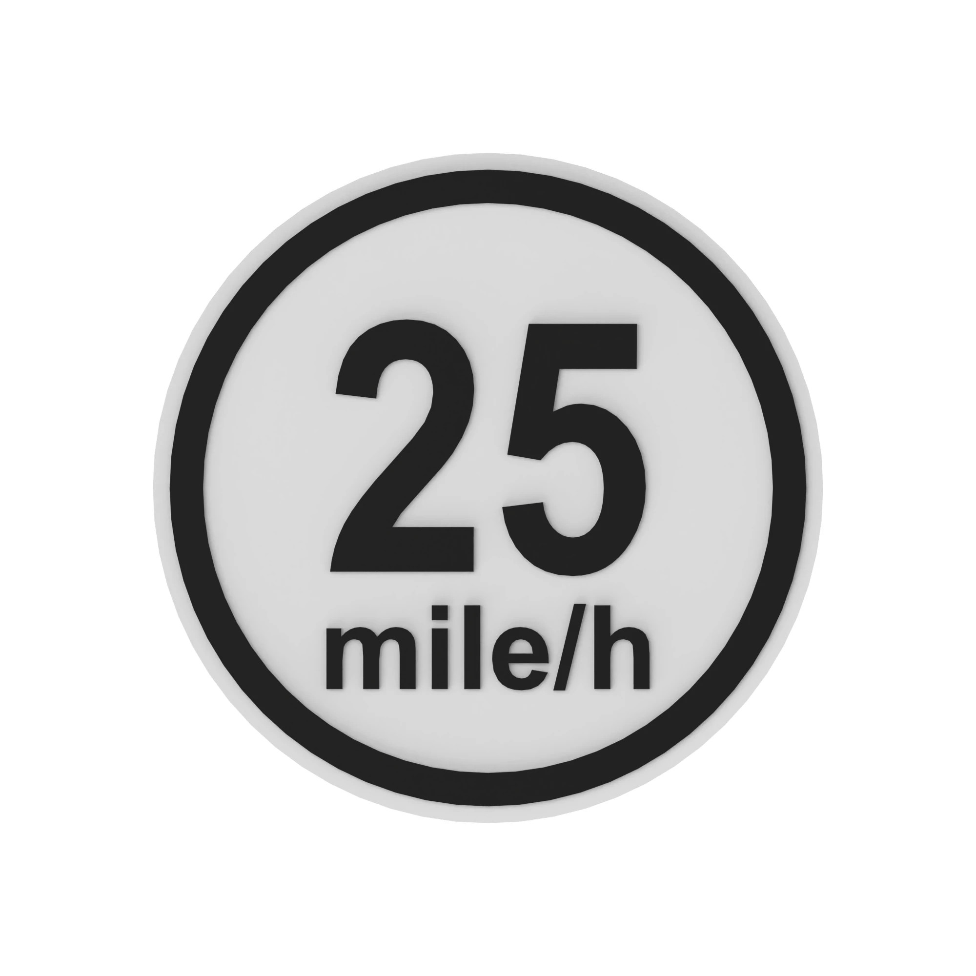 John Deere 25 Mph, Speed Indicator Label - FH342608