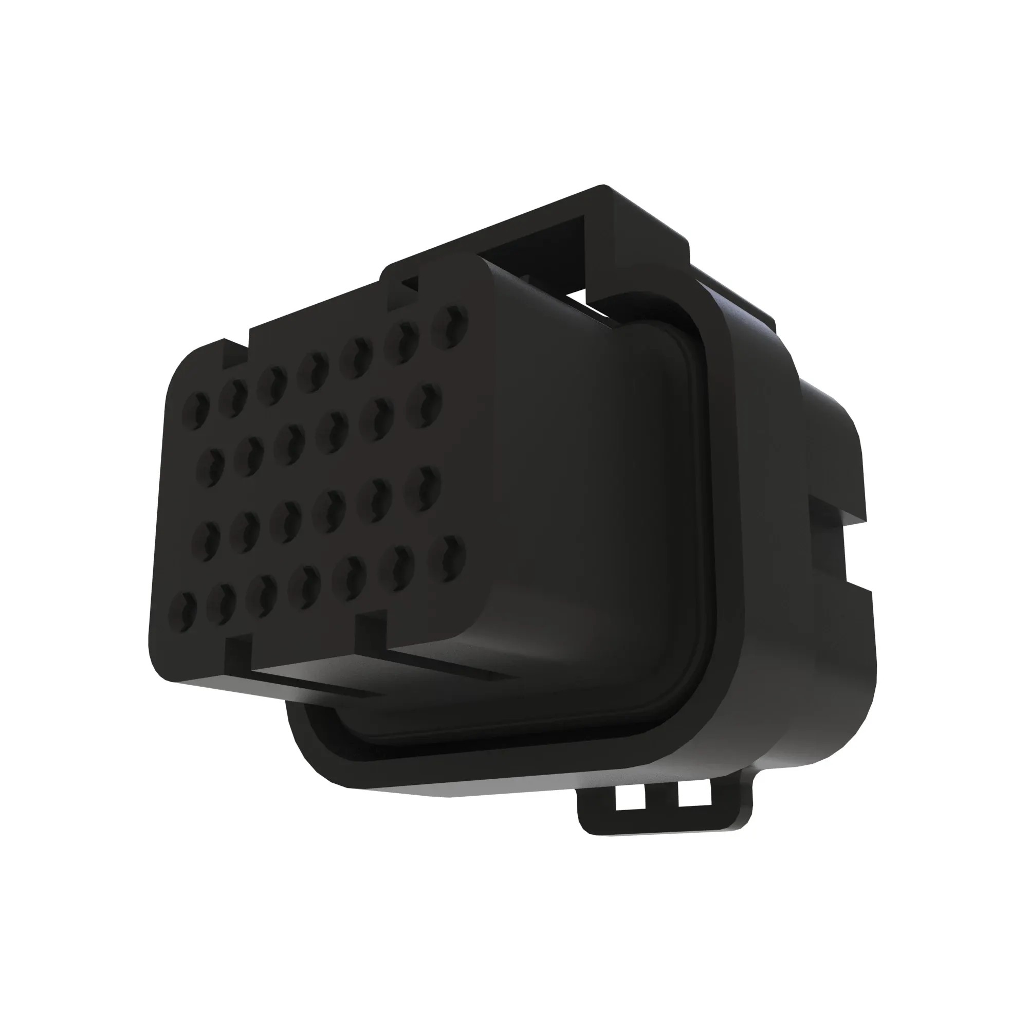 John Deere Black External Electrical Connector Housing, 26 Cavities - 57M11233