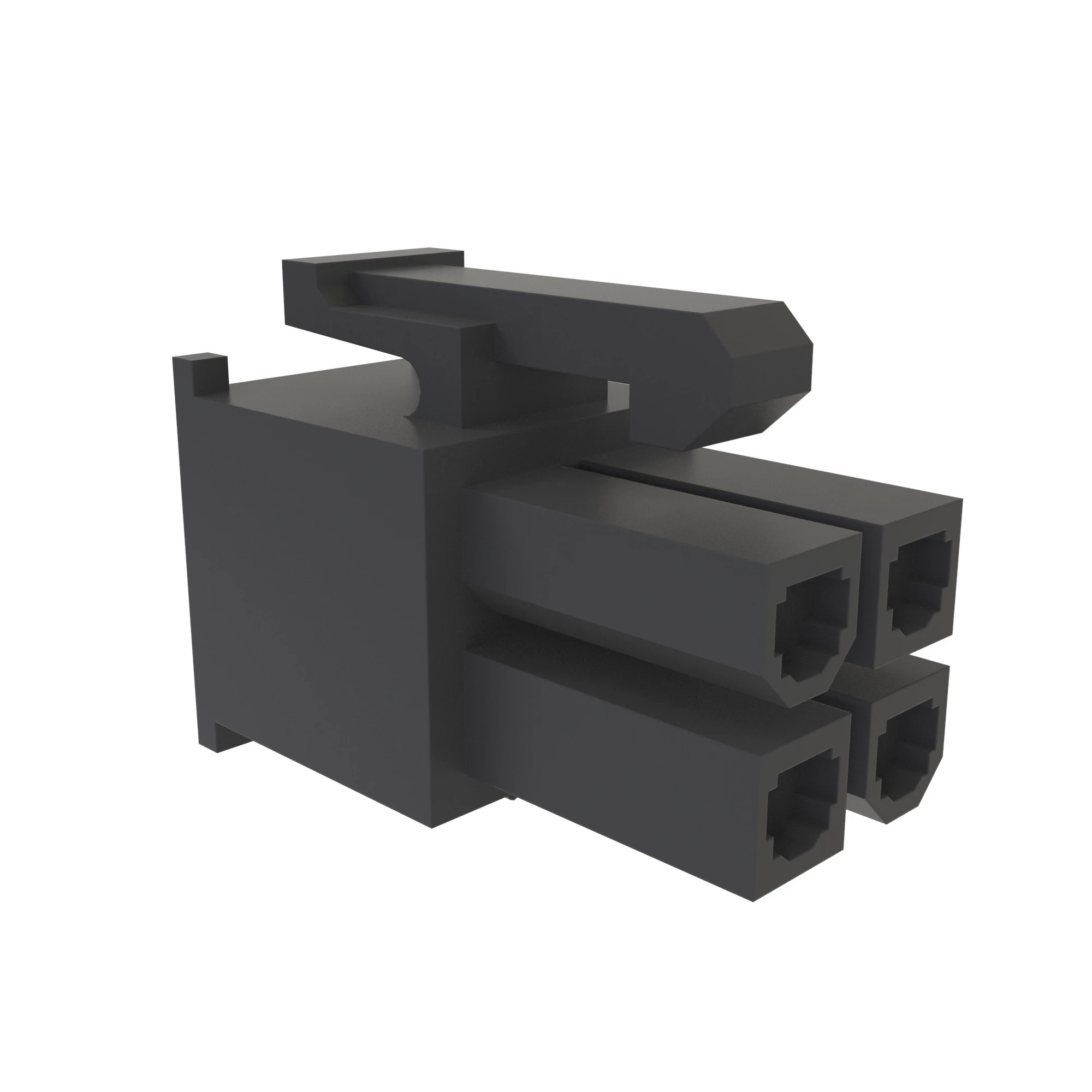 CONN TYCO 4W FS BLK PLSTC