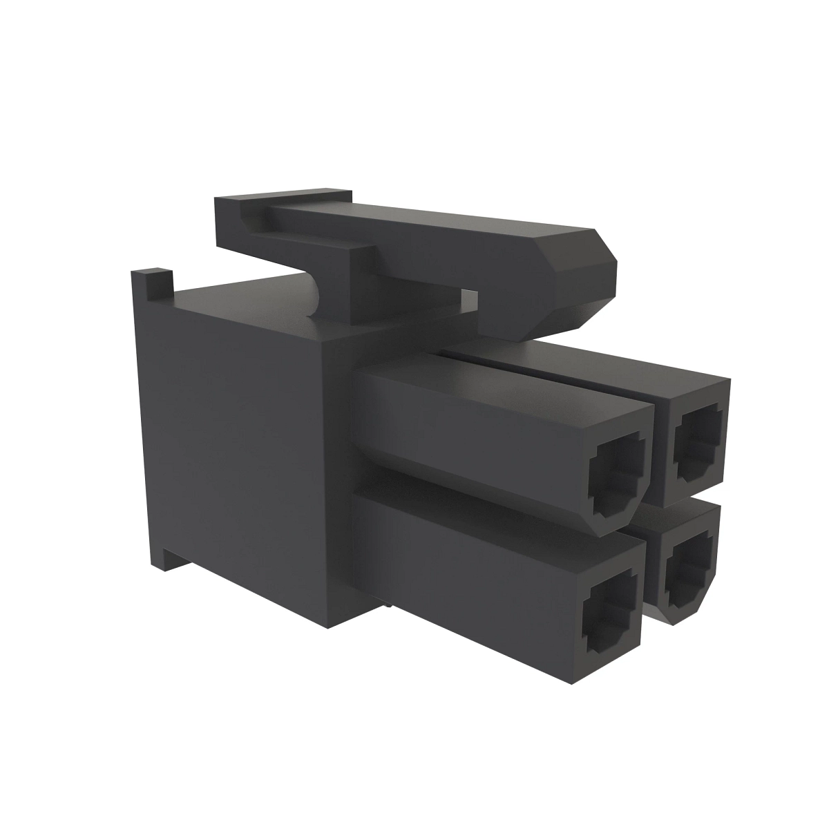 Conn Tyco 4W Fs Blk Plstc