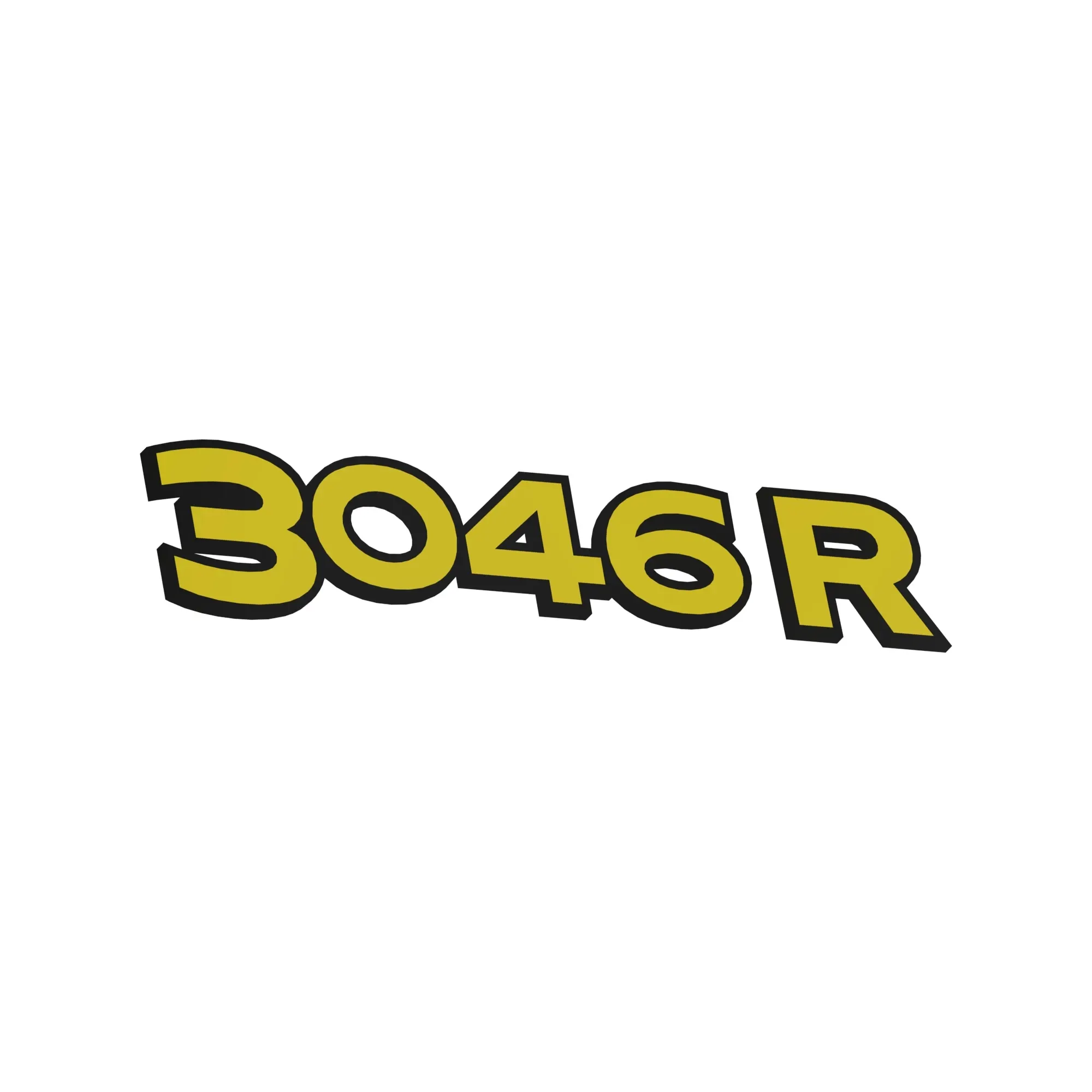 LABEL, MODEL NUMBER, 3046R RH