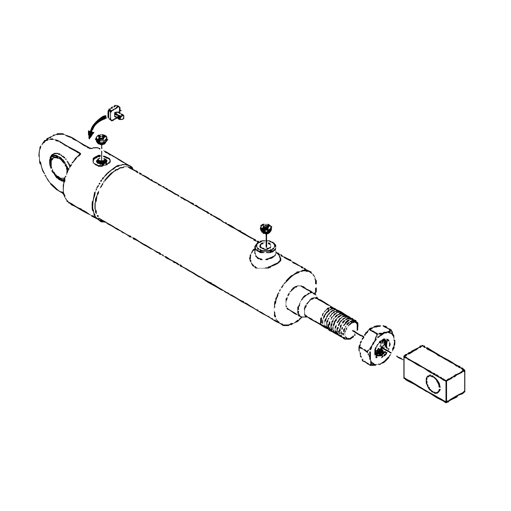 John Deere Outer Fold Hydraulic Cylinder Kit - AN302611