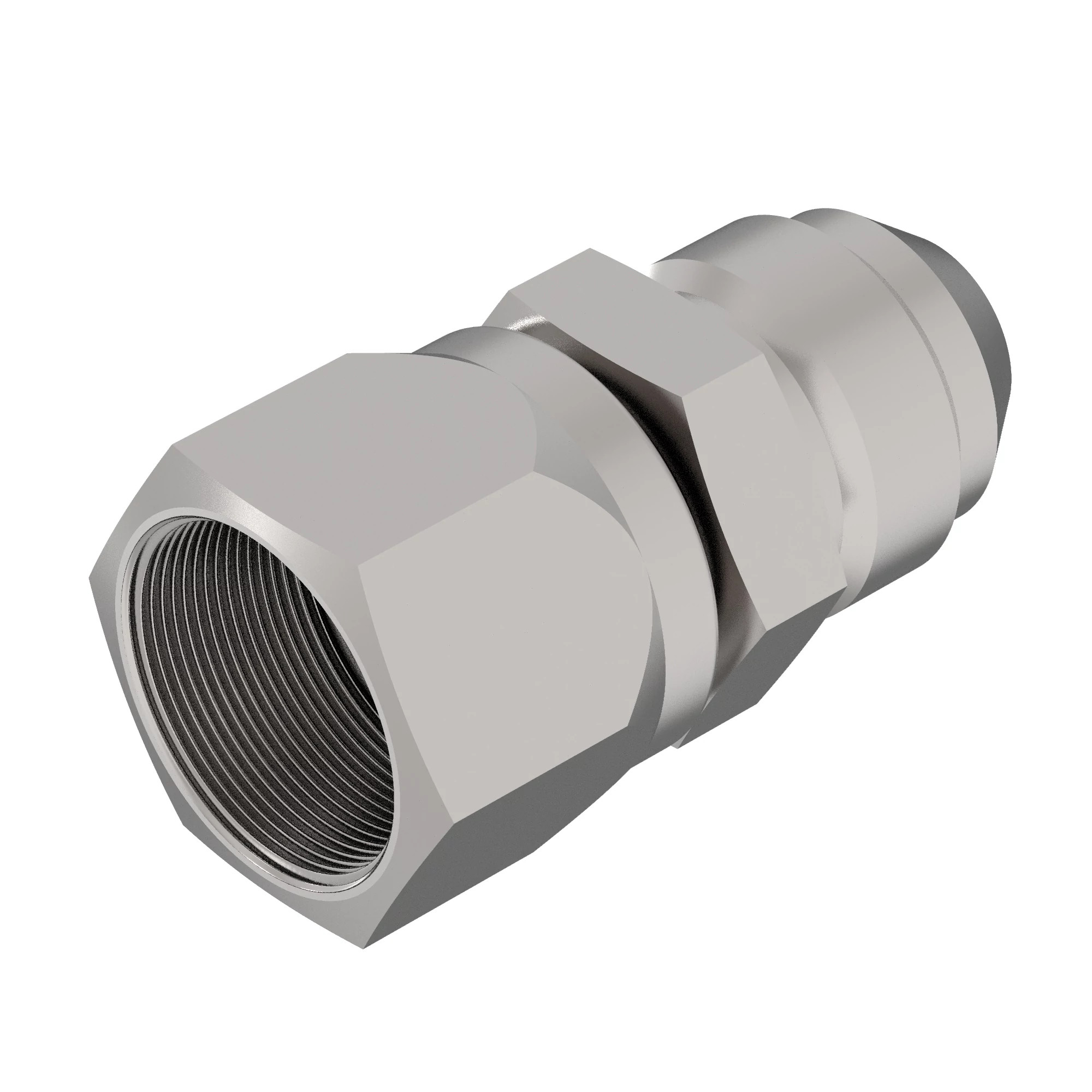 John Deere 37 Degree Flare Male to Female Adapter Fitting - R311847