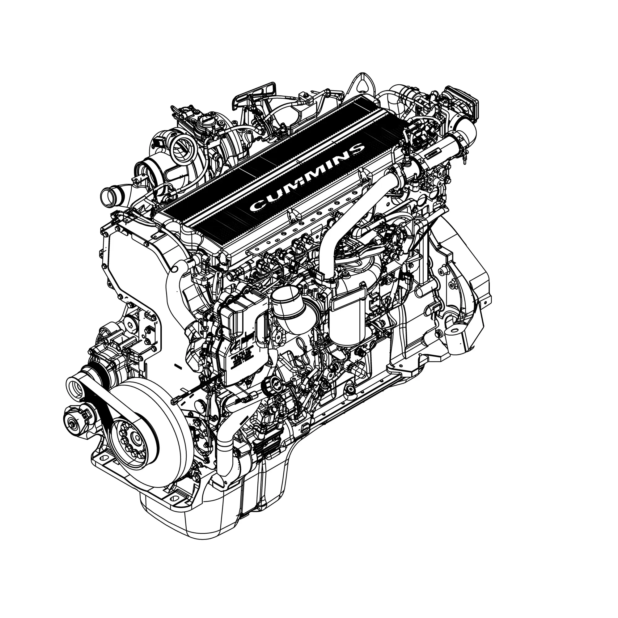 John Deere Diesel Engine, 15 Liter - DZ114734