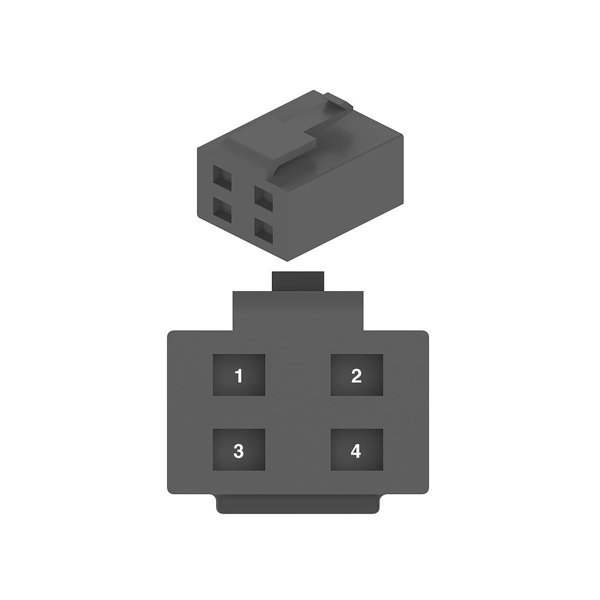 CONN THB 6.3 4W F NTRL PLSTC