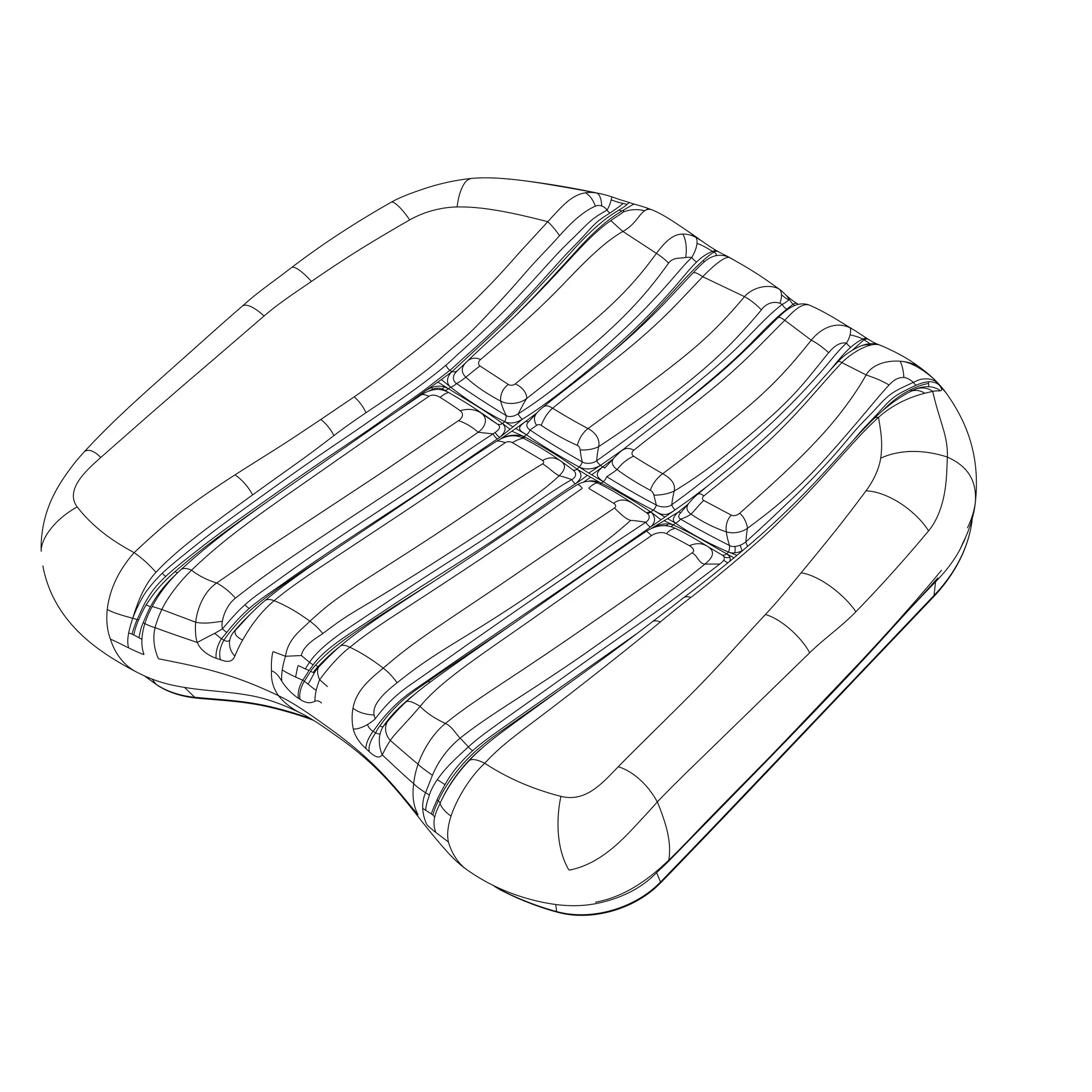 John Deere Operator Bottom Seat Cushion - SJ29370