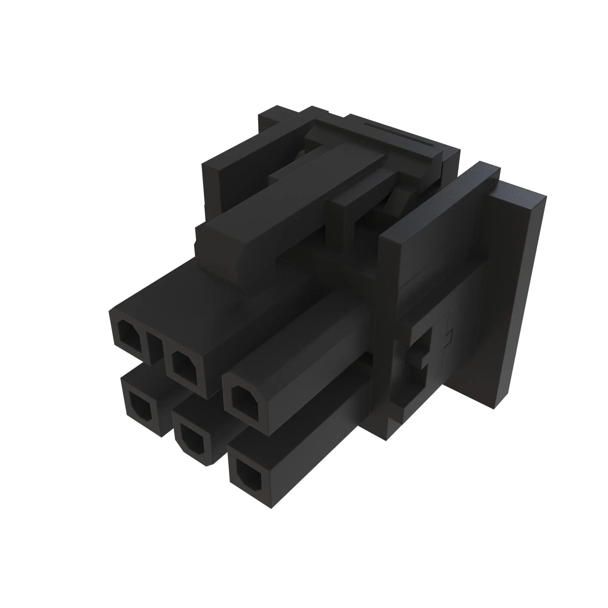 Conn Molex Mfittpa 6W F Blk Polystr